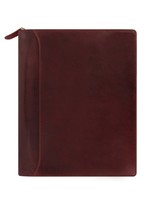 Filofax A5 Lockwood Zip Garnet Terminplaner Organiser Leder