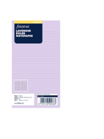 Filofax Einlage Personal, Papier liniert, Lavendel