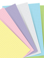 Filofax Einlage Personal, Papier kariert, Pastell