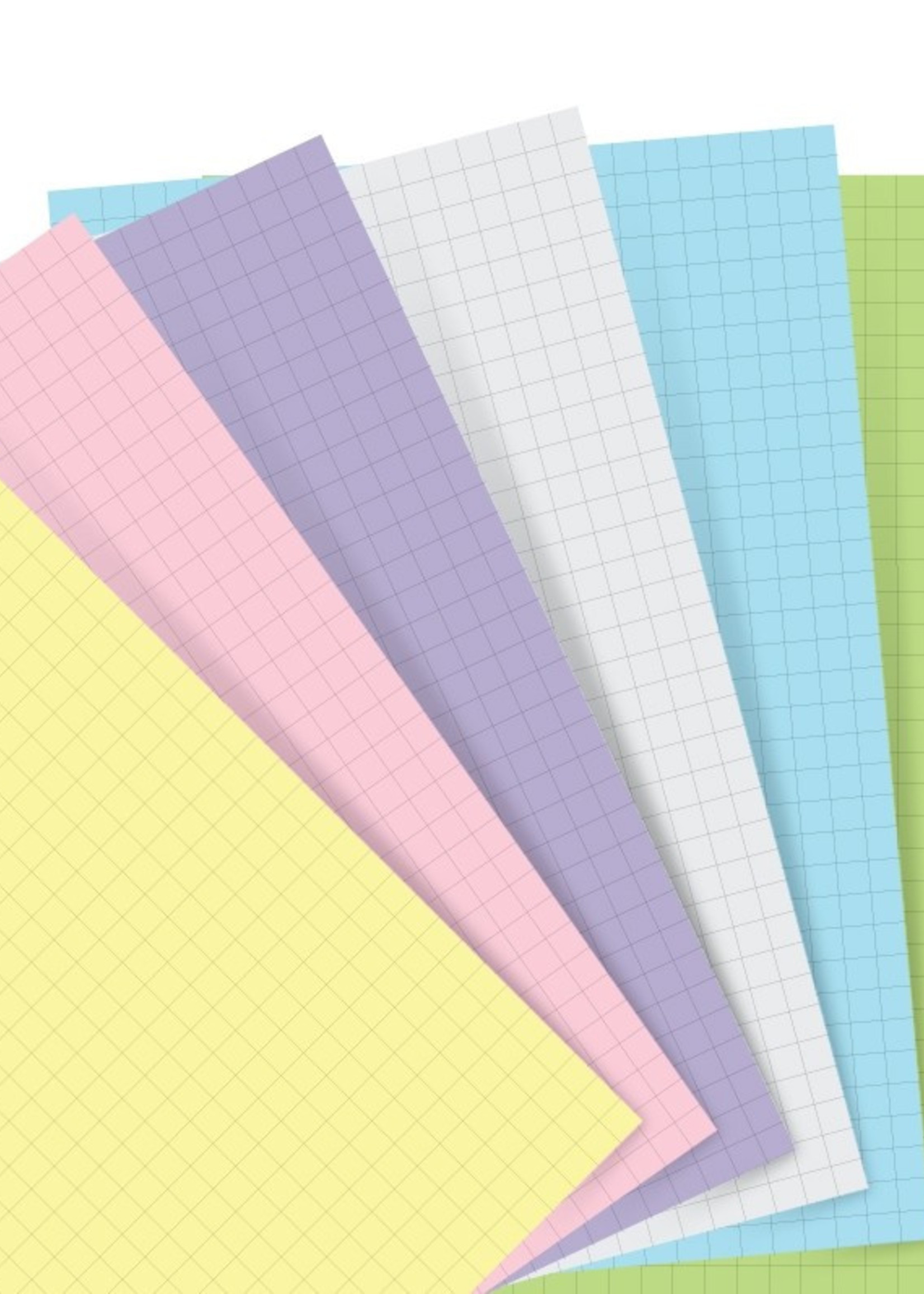 Filofax Notebook Pocket Einlage Pastel, kariert