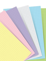 Filofax Einlage Pocket, Papier kariert, Pastell