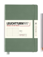 Leuchtturm1917 Notizbuch Medium (A5), Softcover, 123 nummerierte Seiten, Olive, dotted