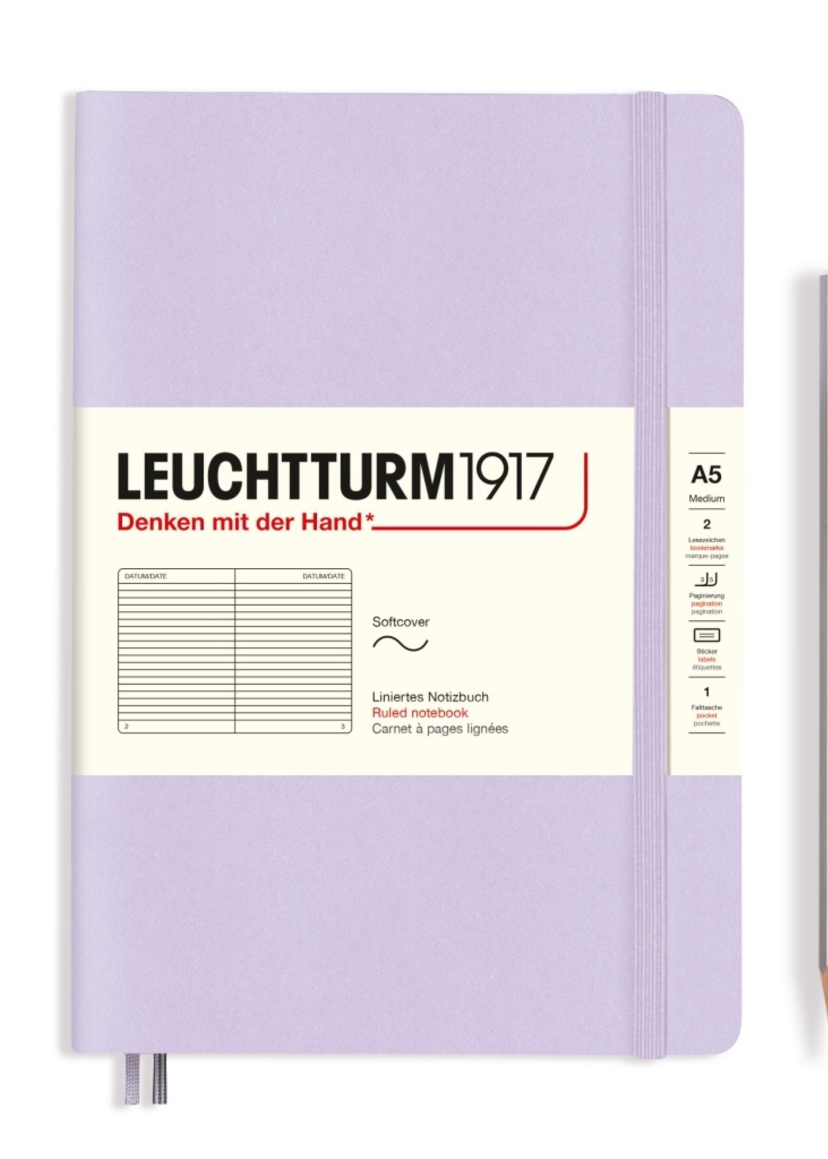 Leuchtturm1917 NB A5 SC Lilac, liniert