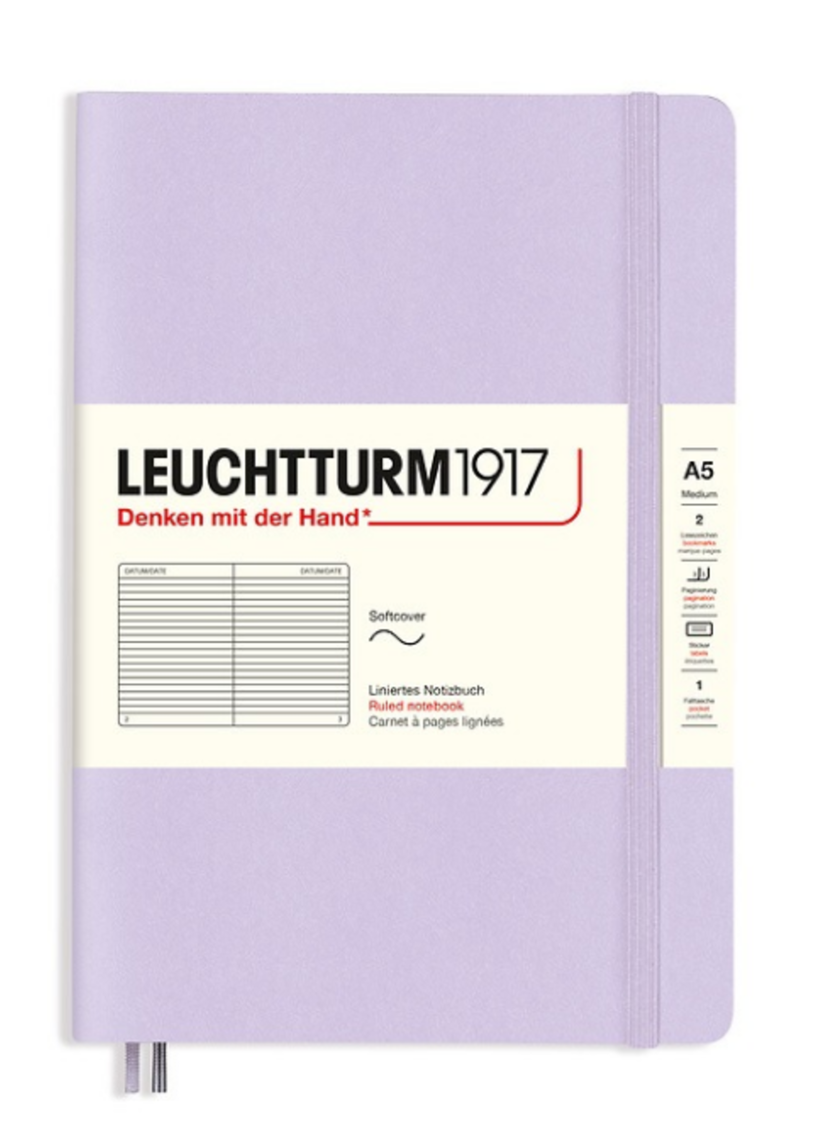 Leuchtturm1917 NB A5 SC Lilac, liniert