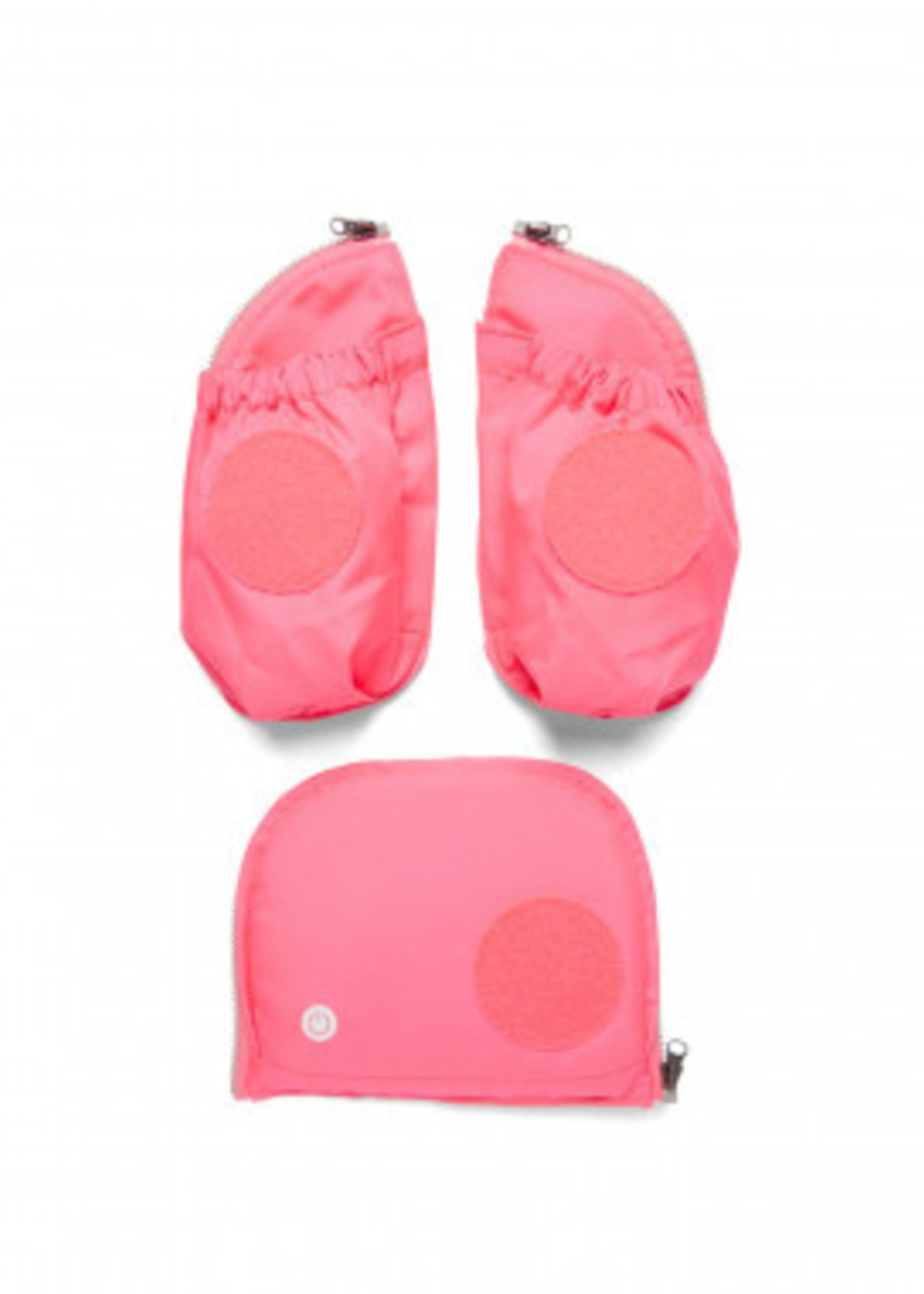 ERGOBAG Fluo LED Seitentaschen Zip-Set Pink