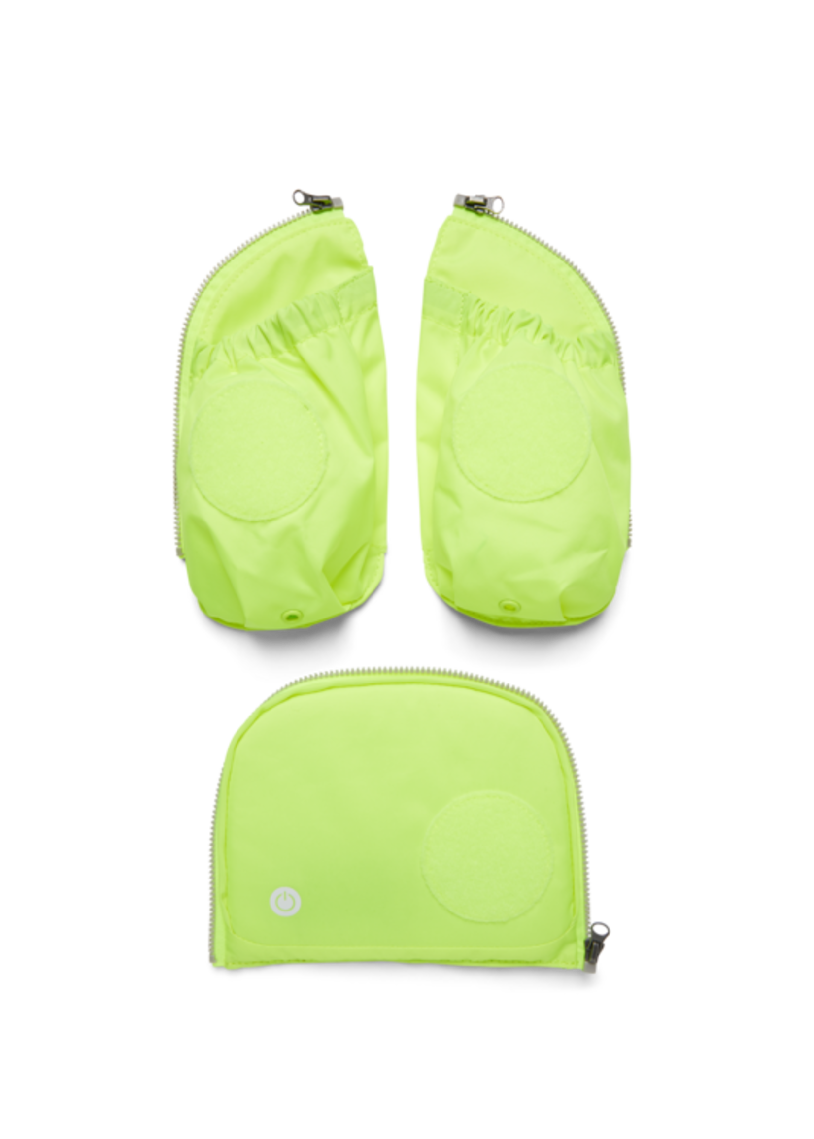 ERGOBAG Fluo LED Seitentaschen Zip-Set yellow