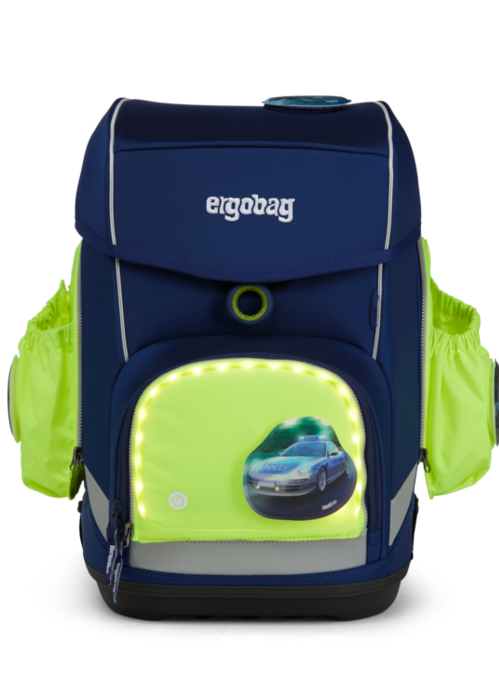 ERGOBAG Fluo LED Seitentaschen Zip-Set yellow