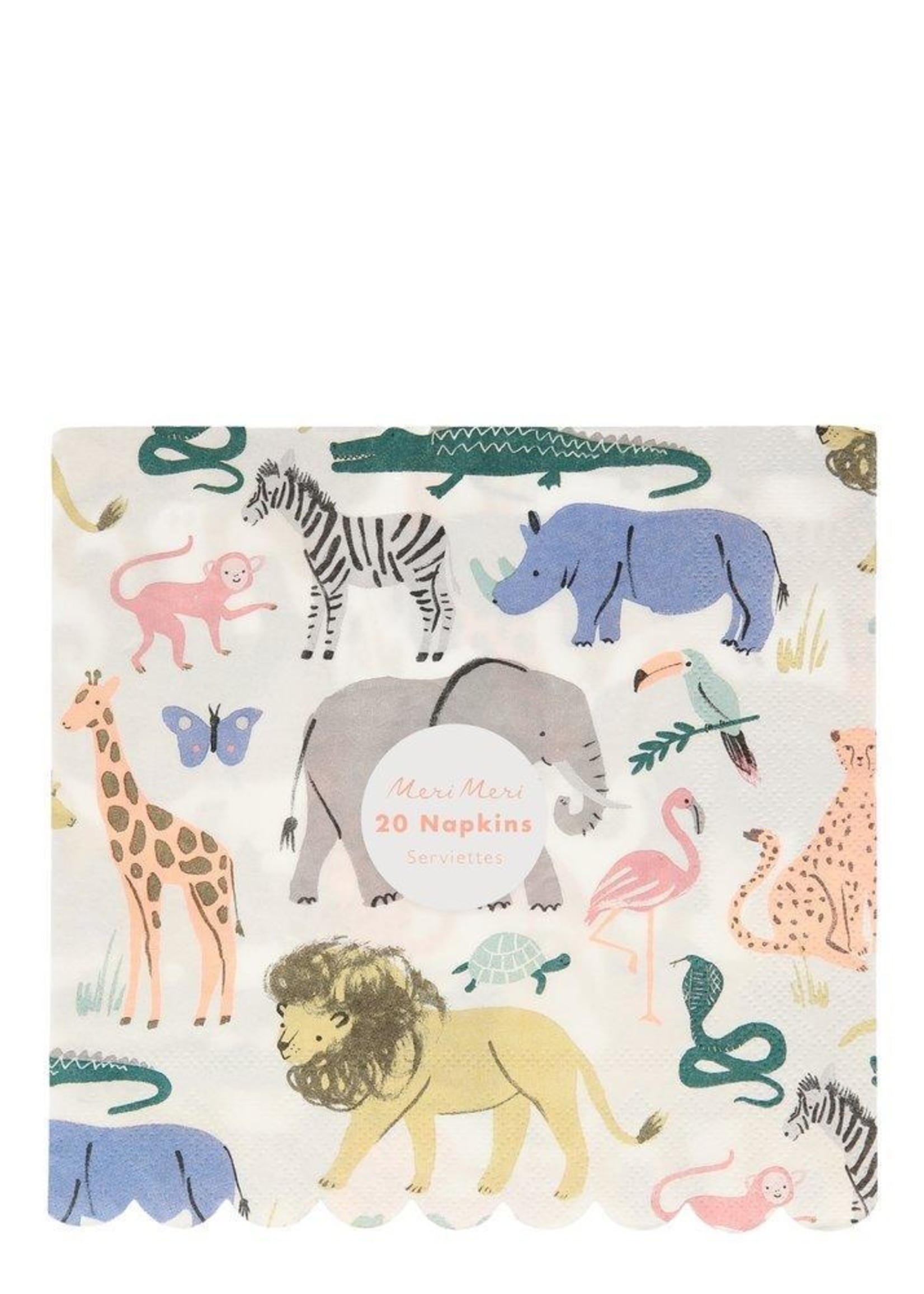 Meri Meri Safari Animals Large Napkins