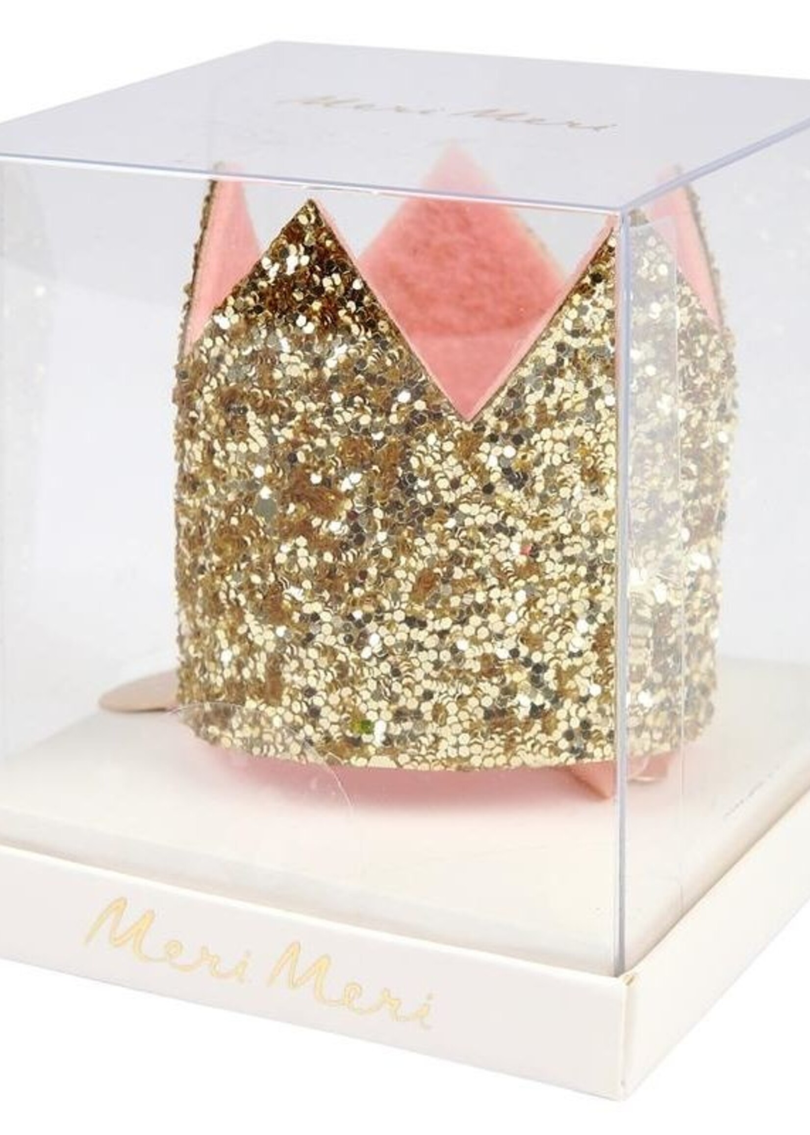 Meri Meri Mini Gold Glitter Crown Hair C