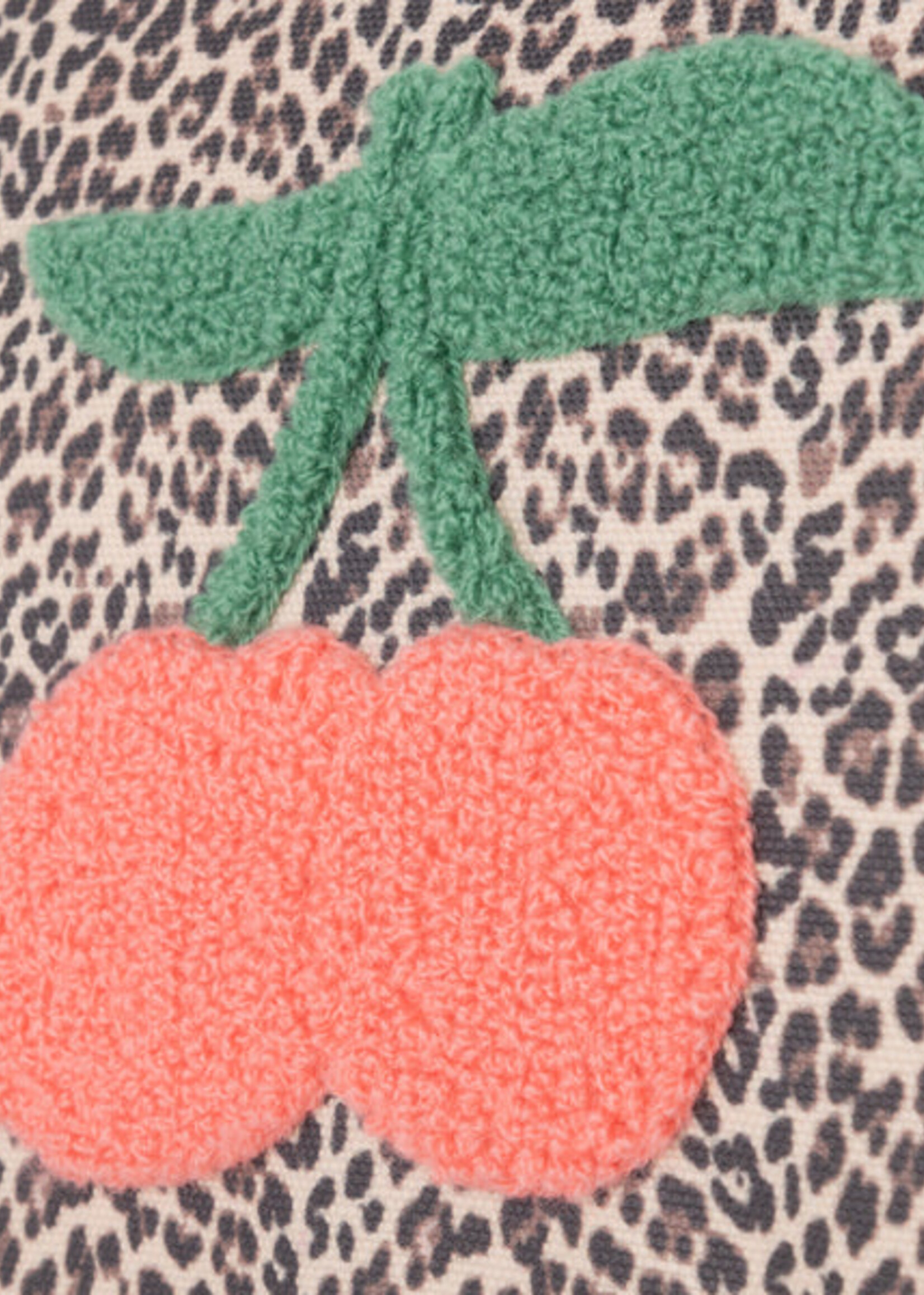 Jeune Premier Pencil Case Double Leopard Cherry
