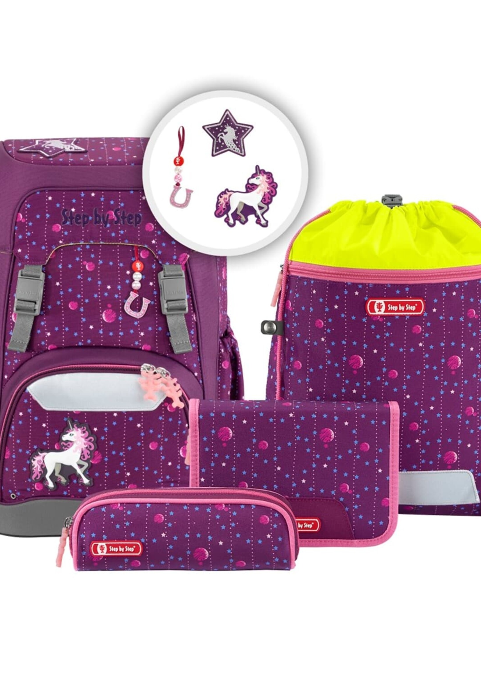 Step by Step GIANT Schulrucksack-Set "Dreamy Unicorn"