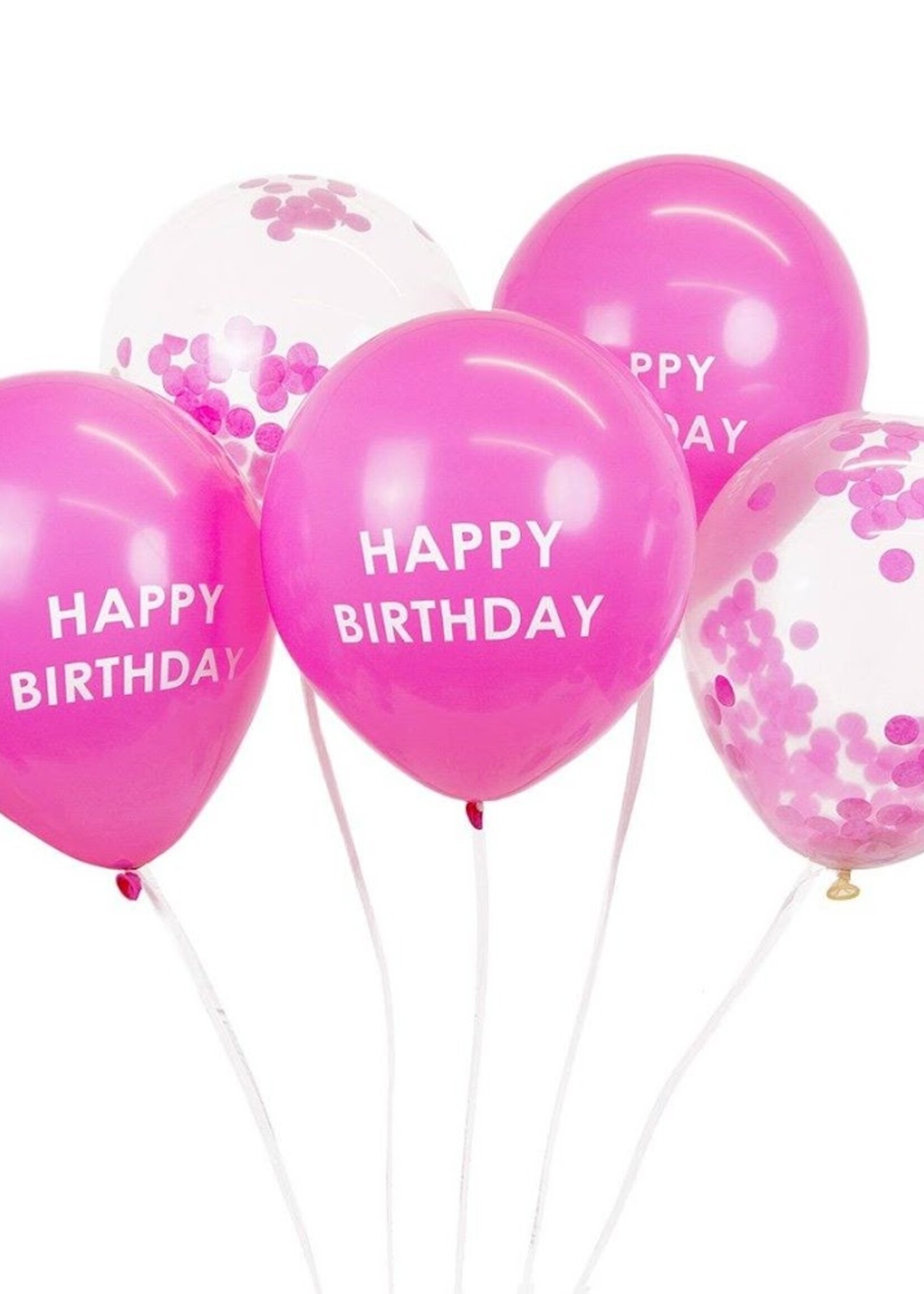 Talking Tables PINK LATEX BALLOONS, 2 CONFETT