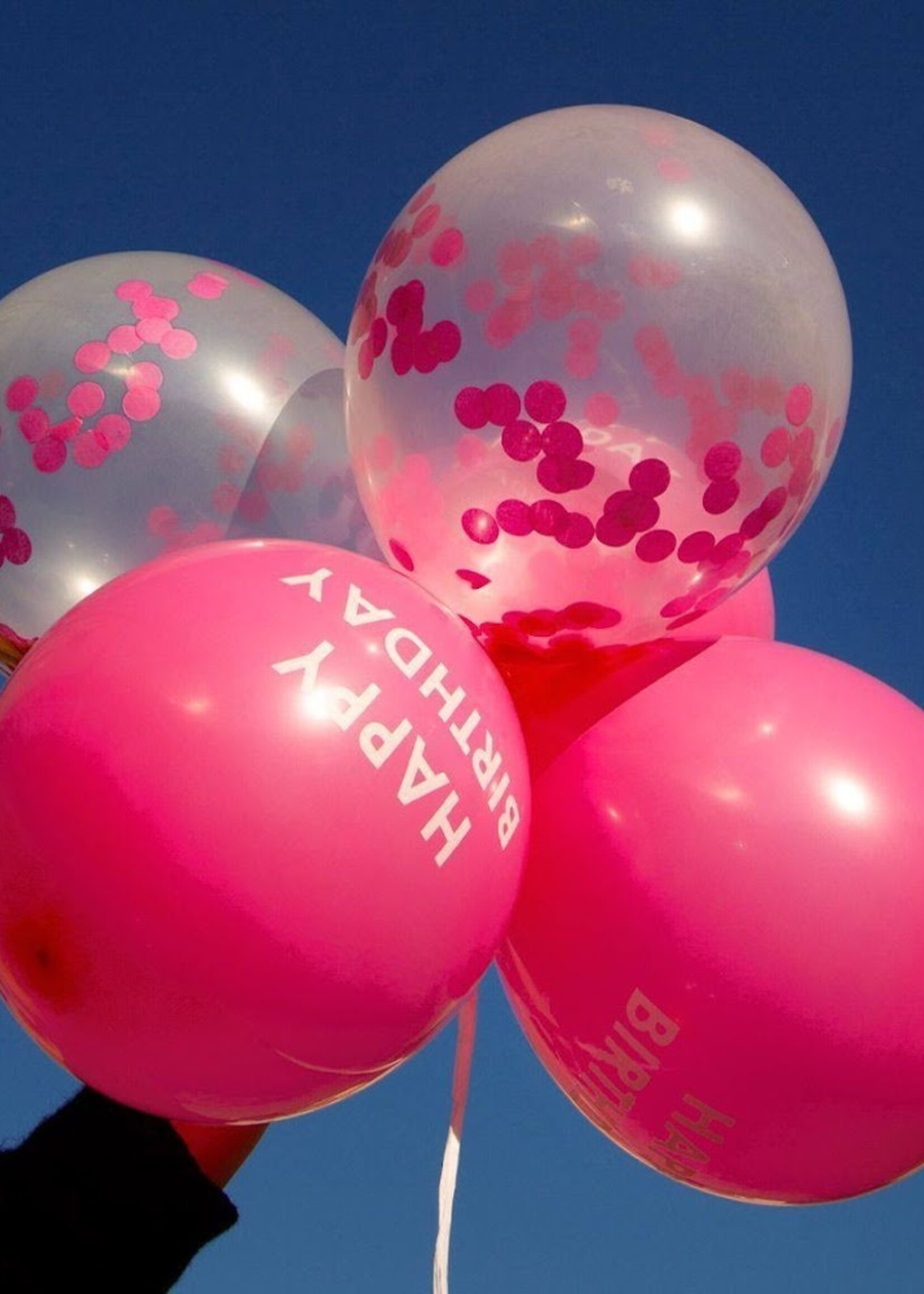 Talking Tables PINK LATEX BALLOONS, 2 CONFETT