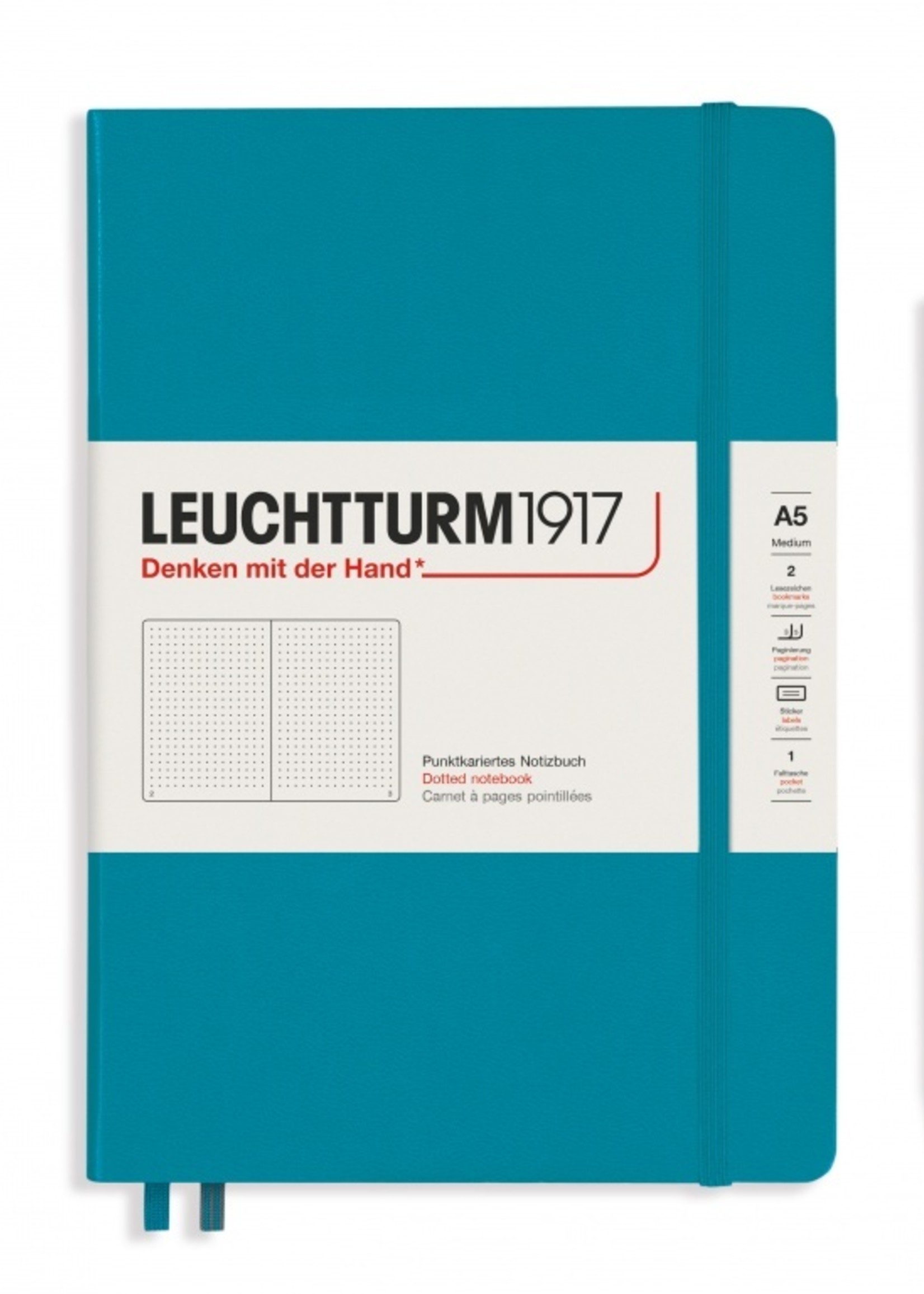 Leuchtturm1917 NB A5 HC Ocean, dotted