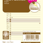 Filofax Pocket Kalendereinlage 2024 Jahresplaner Leporello Cotton Cream Englisch