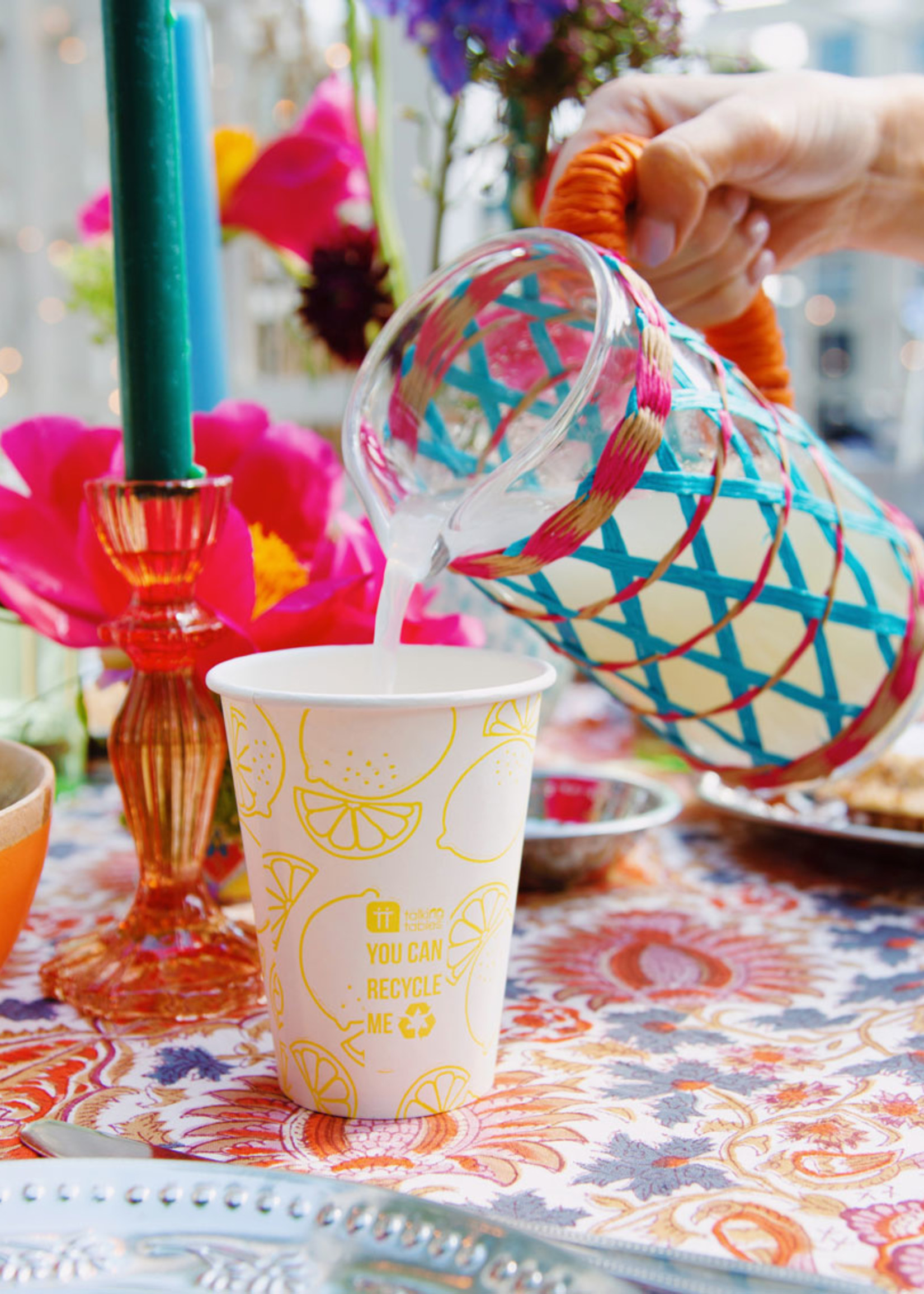 Talking Tables BOHO LEMON 120Z ECO WRAP CUP 8