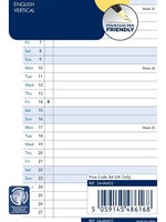 Filofax Filofax Personal Kalendereinlage 2024 Jahresplan Leporello Weiß englisch