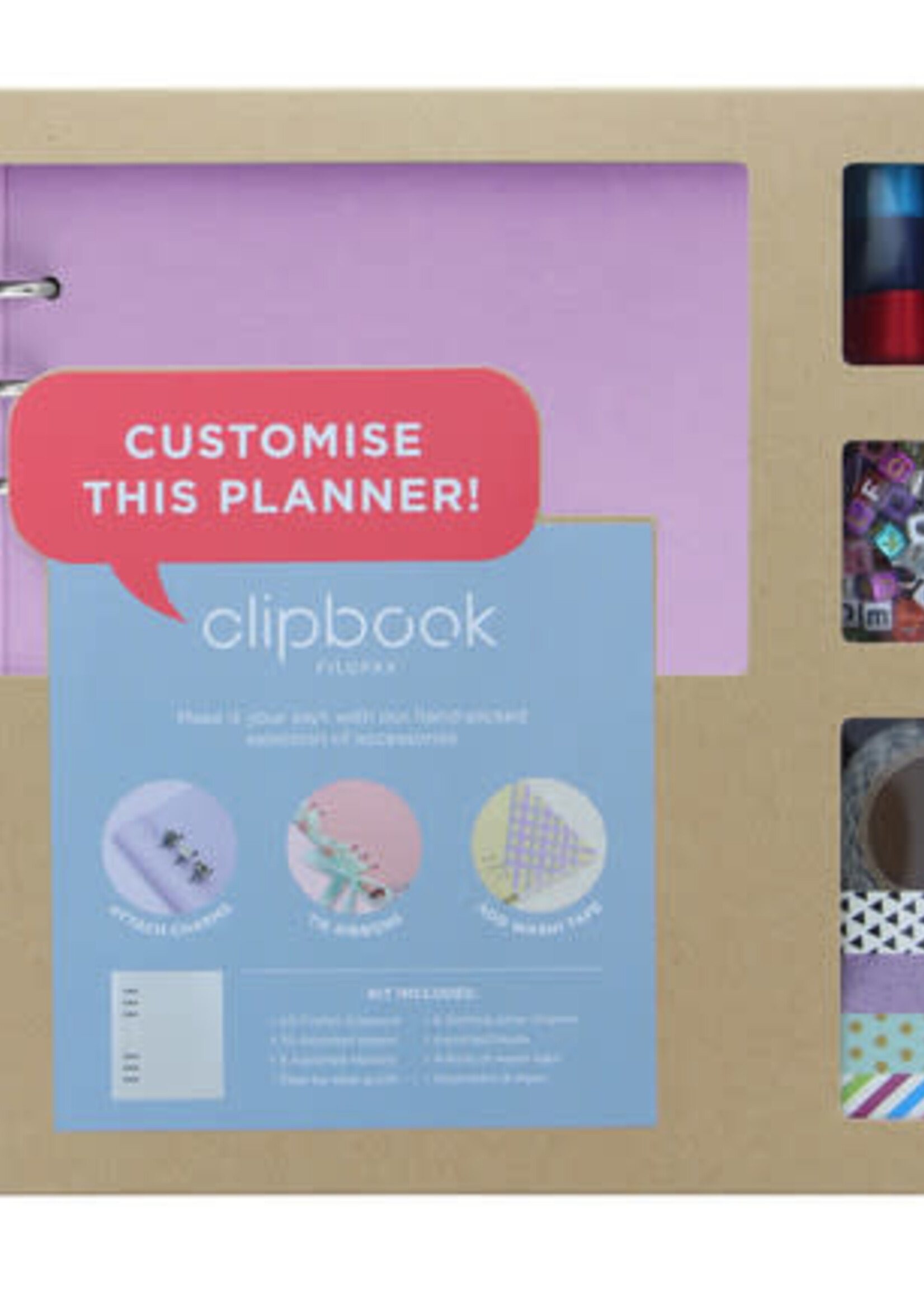 Filofax Clipbook A5 Creative Kit Orchid