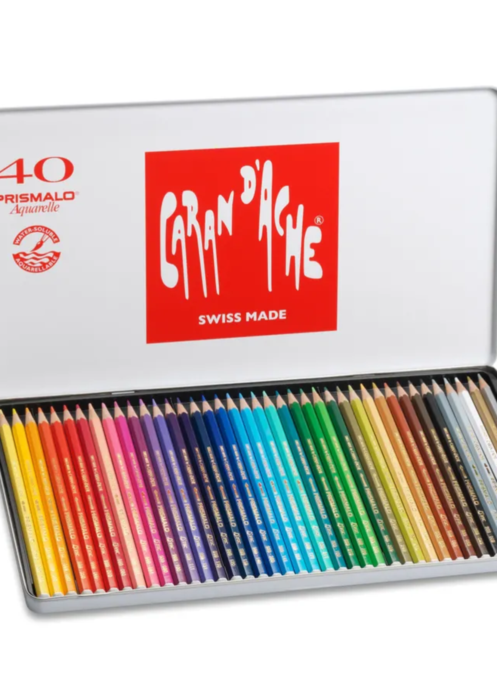 Caran d'Ache CARAN D'ACHE Farbstifte Prismalo 3mm 999.340 ass. in Metallsch. 40 Stück