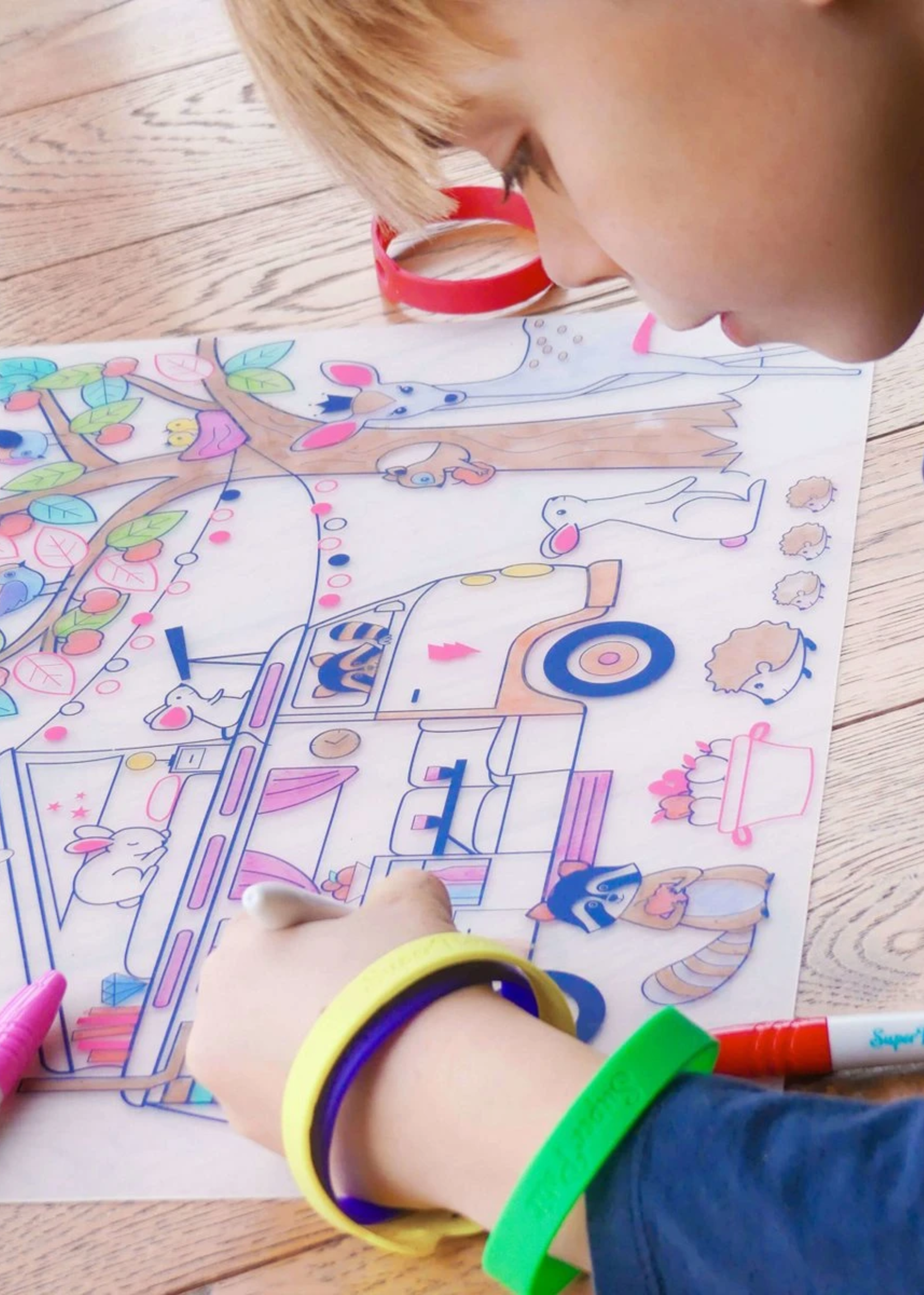 SuperPetit Kit DREAM VAN / pink bracelet
