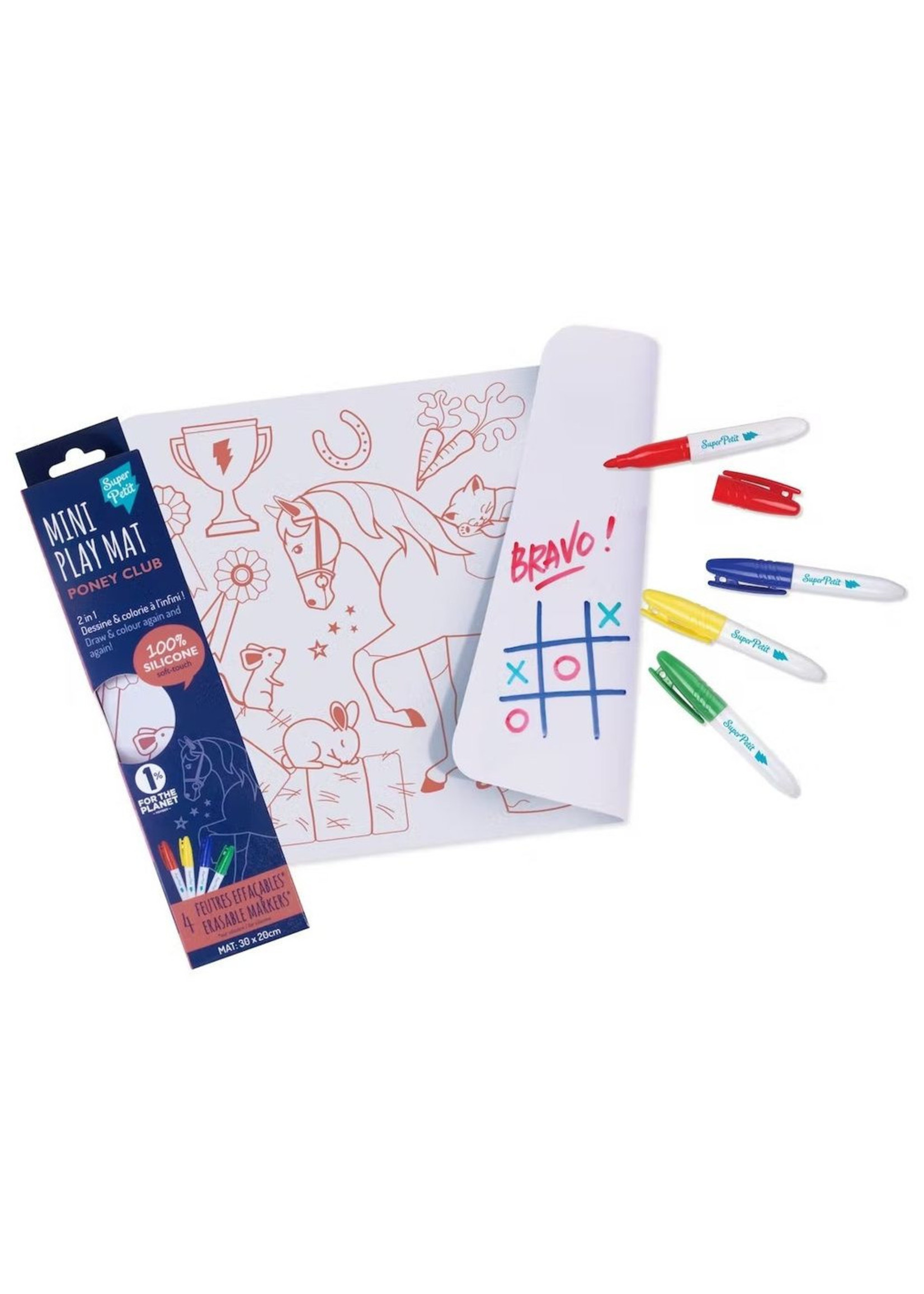 SuperPetit Mini Playmat PONEY CLUB revers