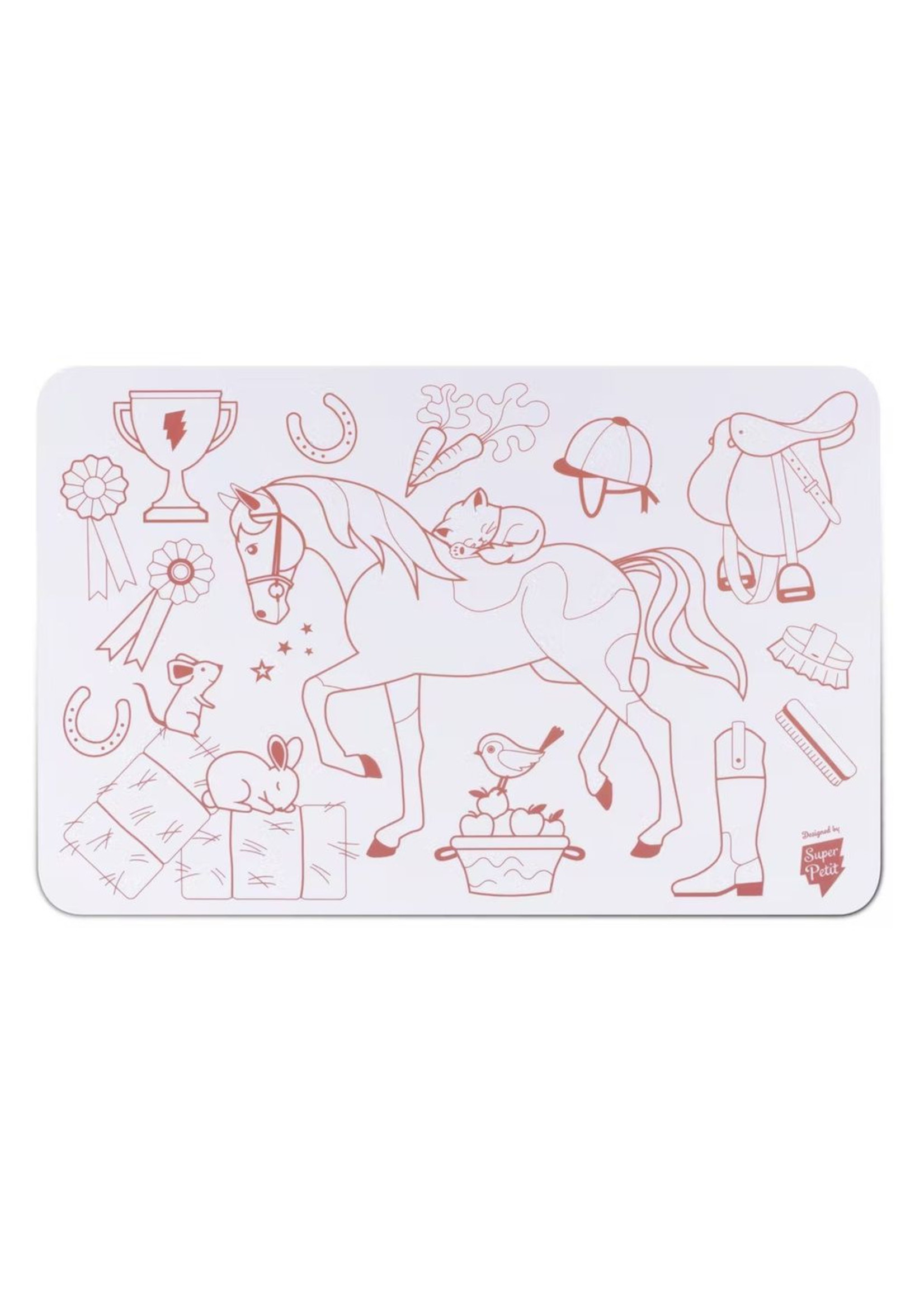 SuperPetit Mini Playmat PONEY CLUB revers