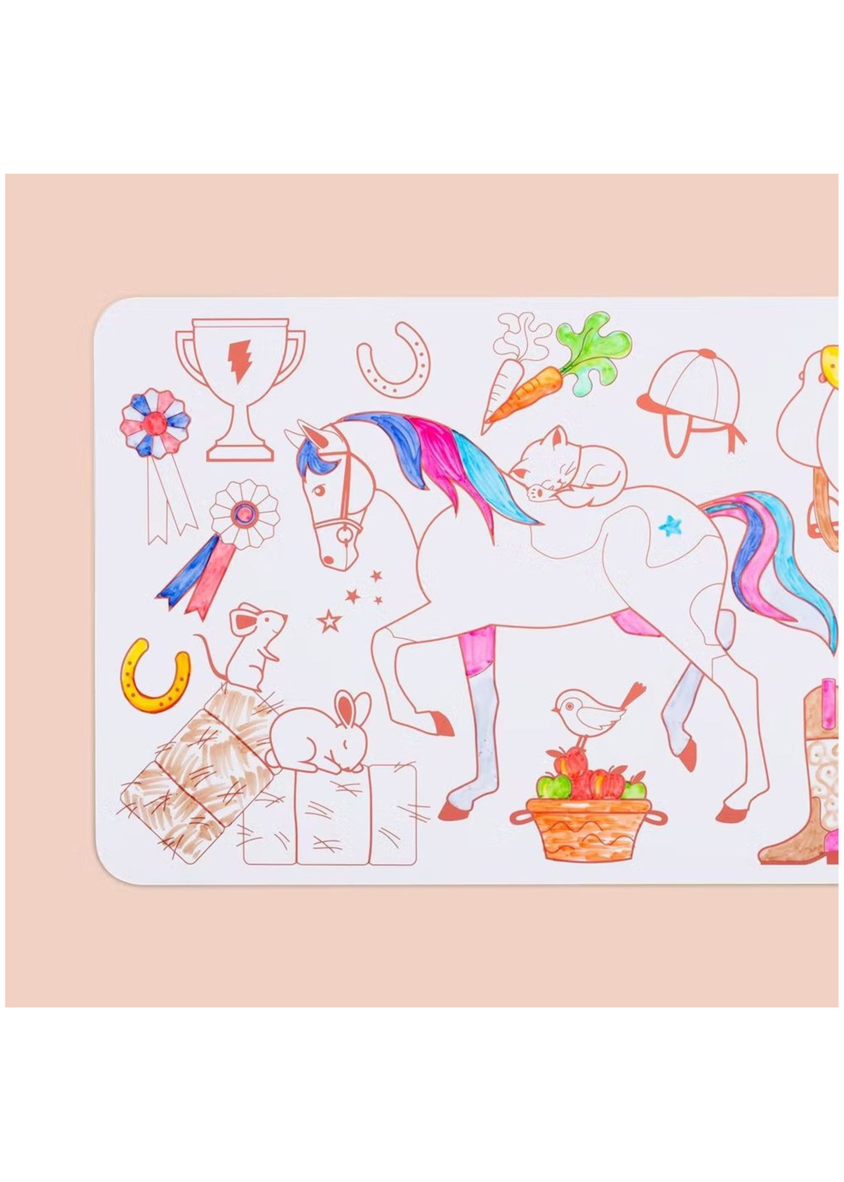 SuperPetit Mini Playmat PONEY CLUB revers