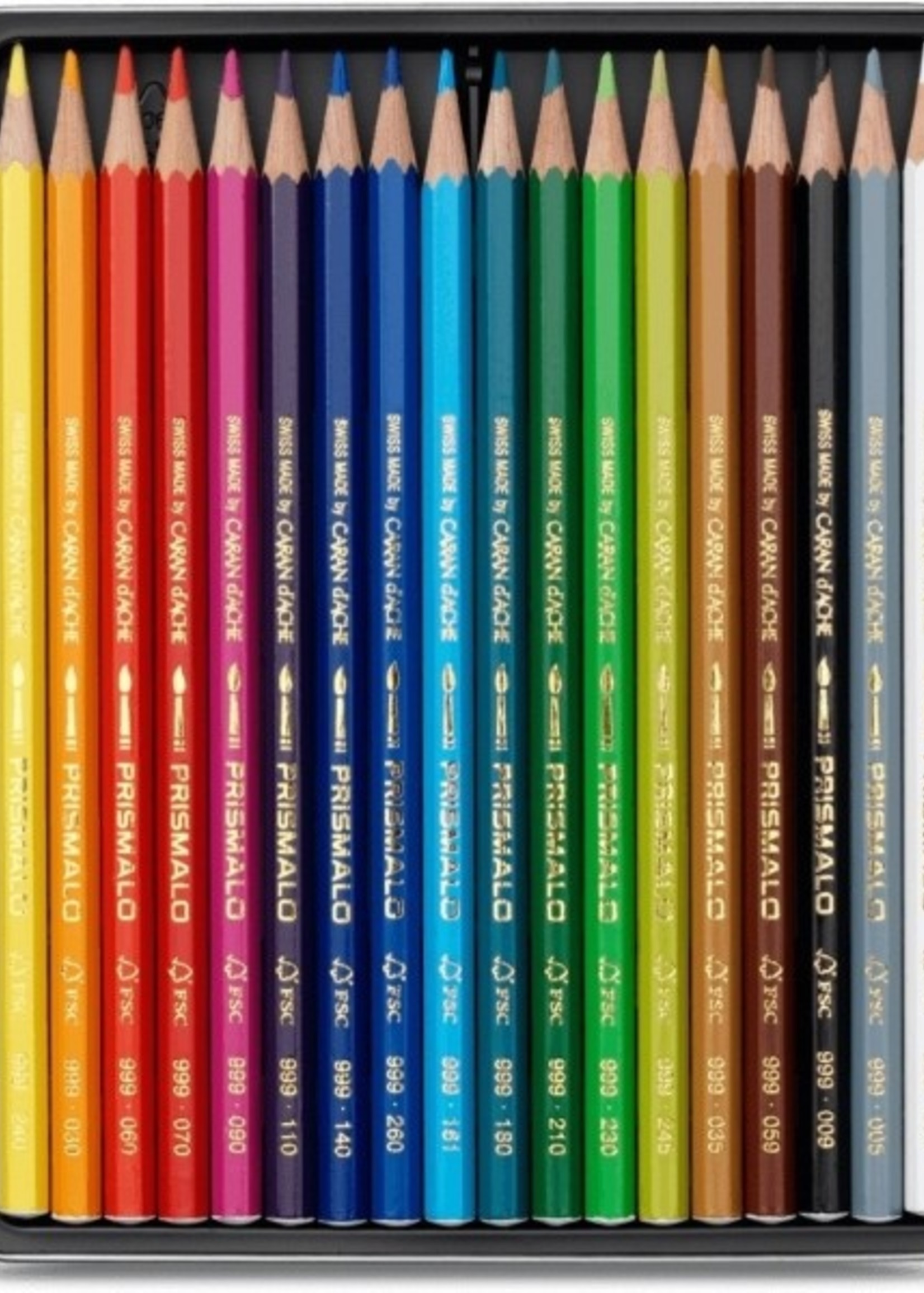 Caran d'Ache CARAN D'ACHE Crayon de couleur PRISMALO Aquarelle, 18 pièces