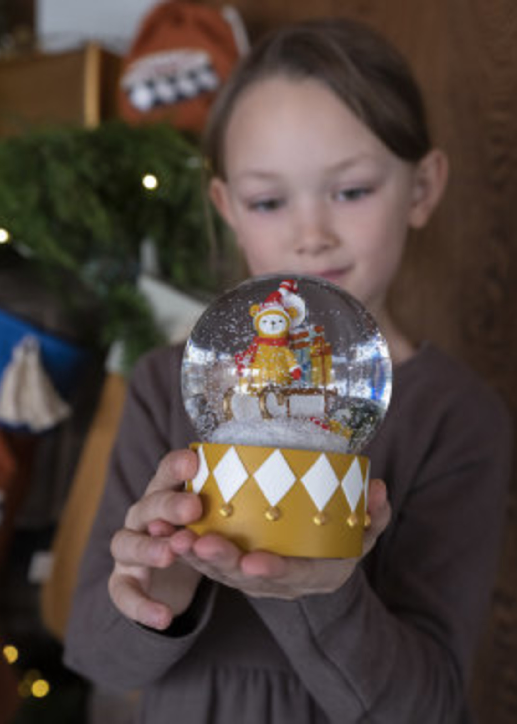 Snow Globe Bob's Sleighride Papierhaus STÖGER