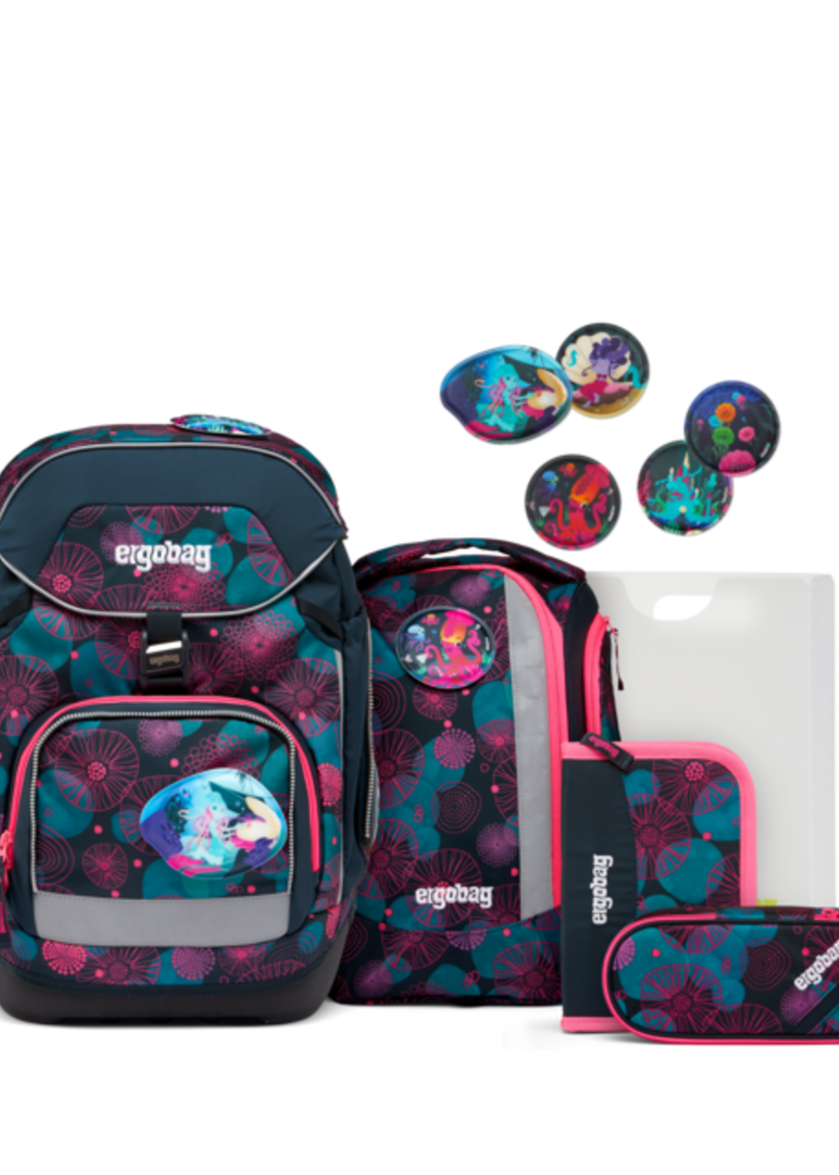 ERGOBAG ergobag Pack Schulrucksack-Set KorallBär