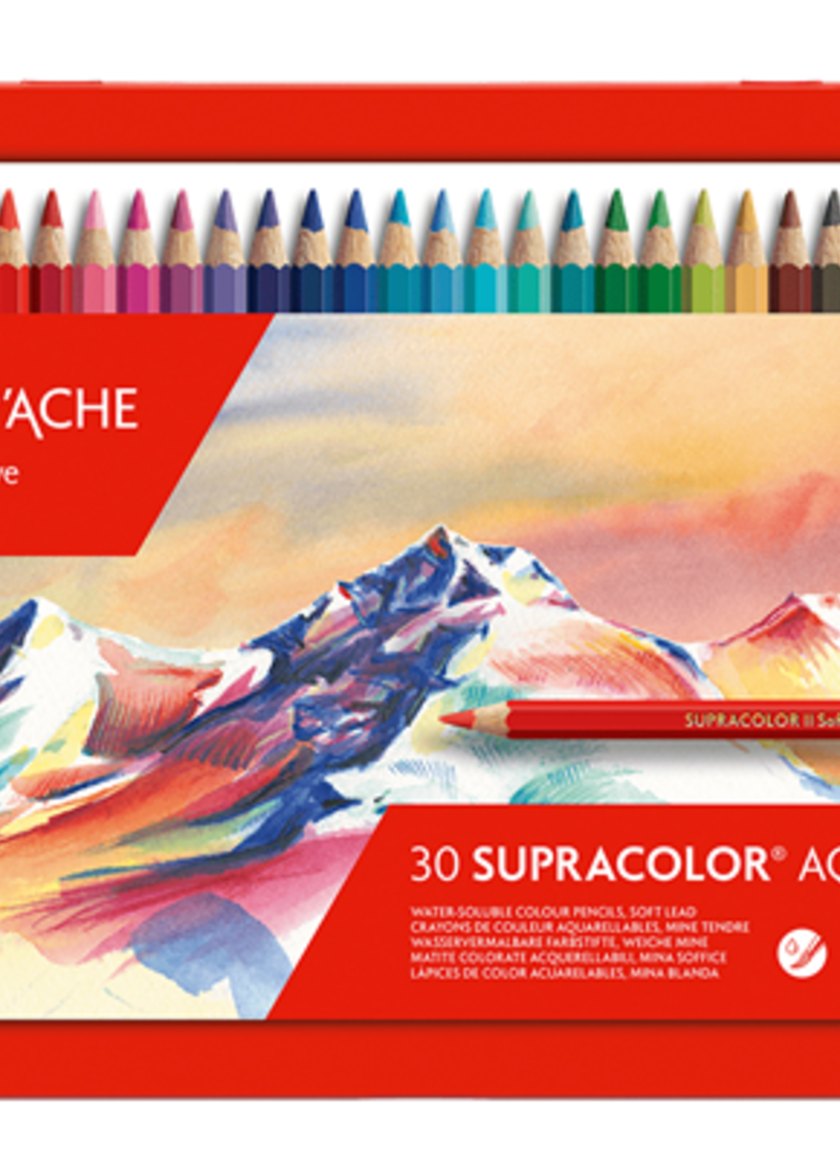 Caran d'Ache Etui 30 Farben SUPRACOLOR® Aquarelle