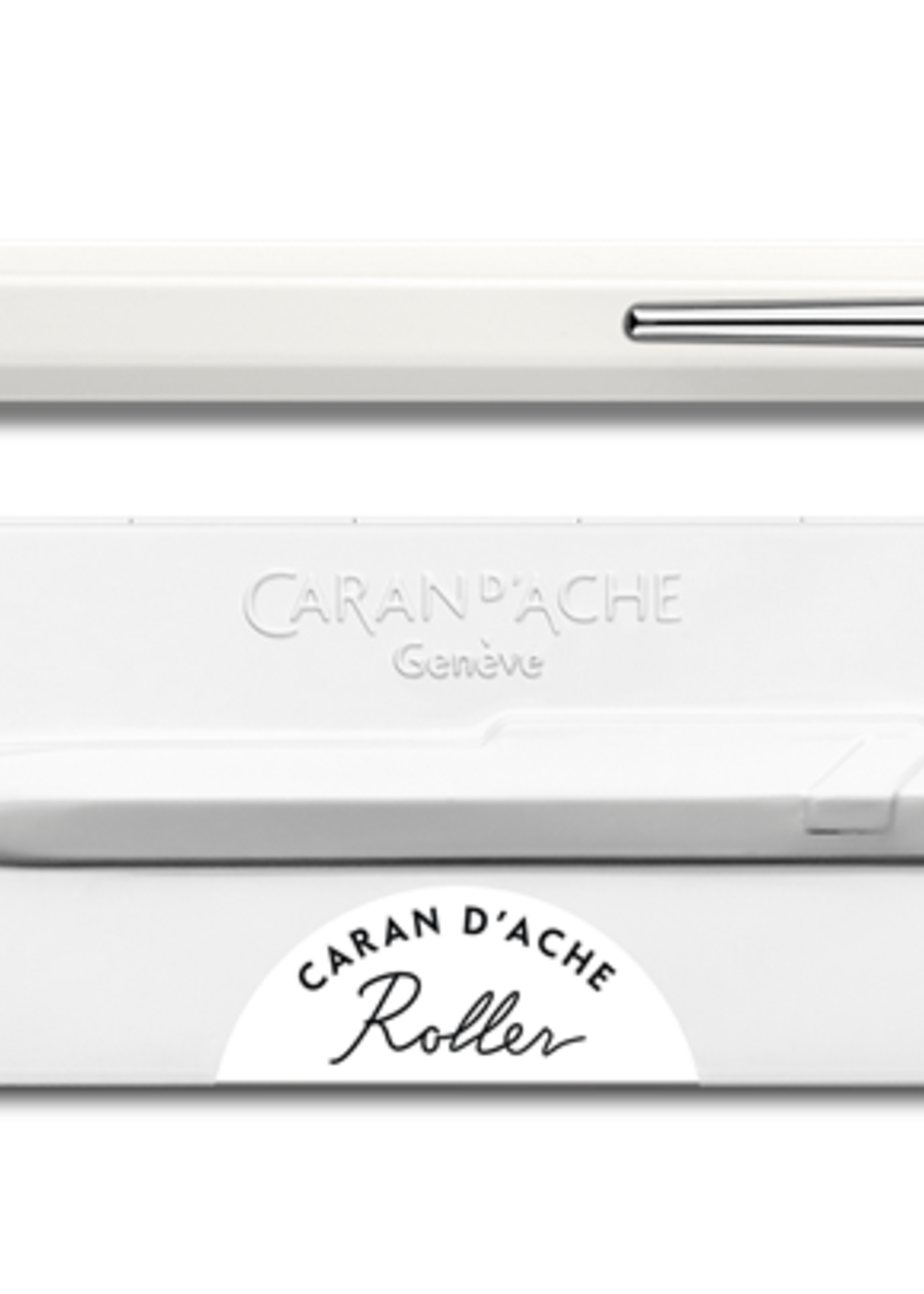 Caran d'Ache Roller 849  mit Etui Slim weiss