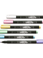 Tombow Fudenosuke 6-er Set pastel f