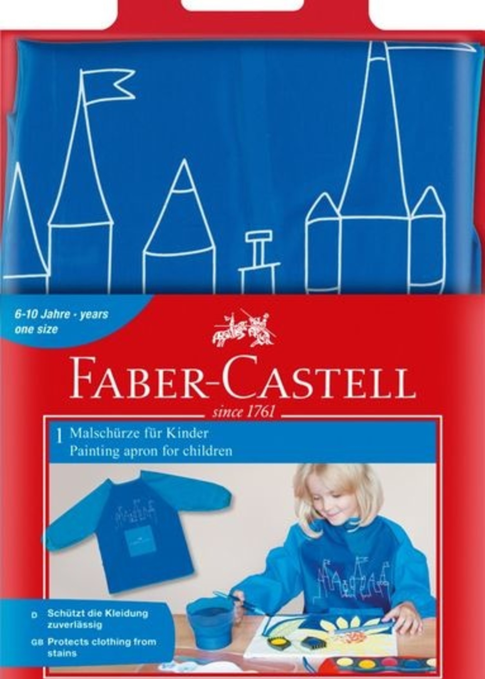 Faber-Castell Malschürze für Kinder Farbe Blau