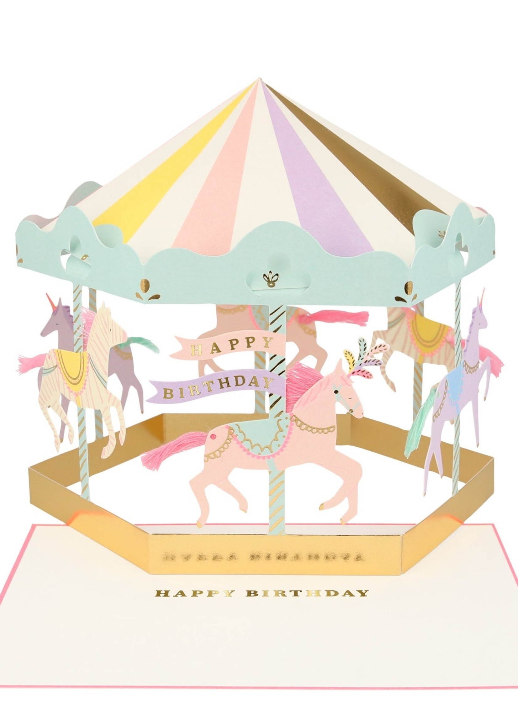 Meri Meri Carousel Stand-up Card