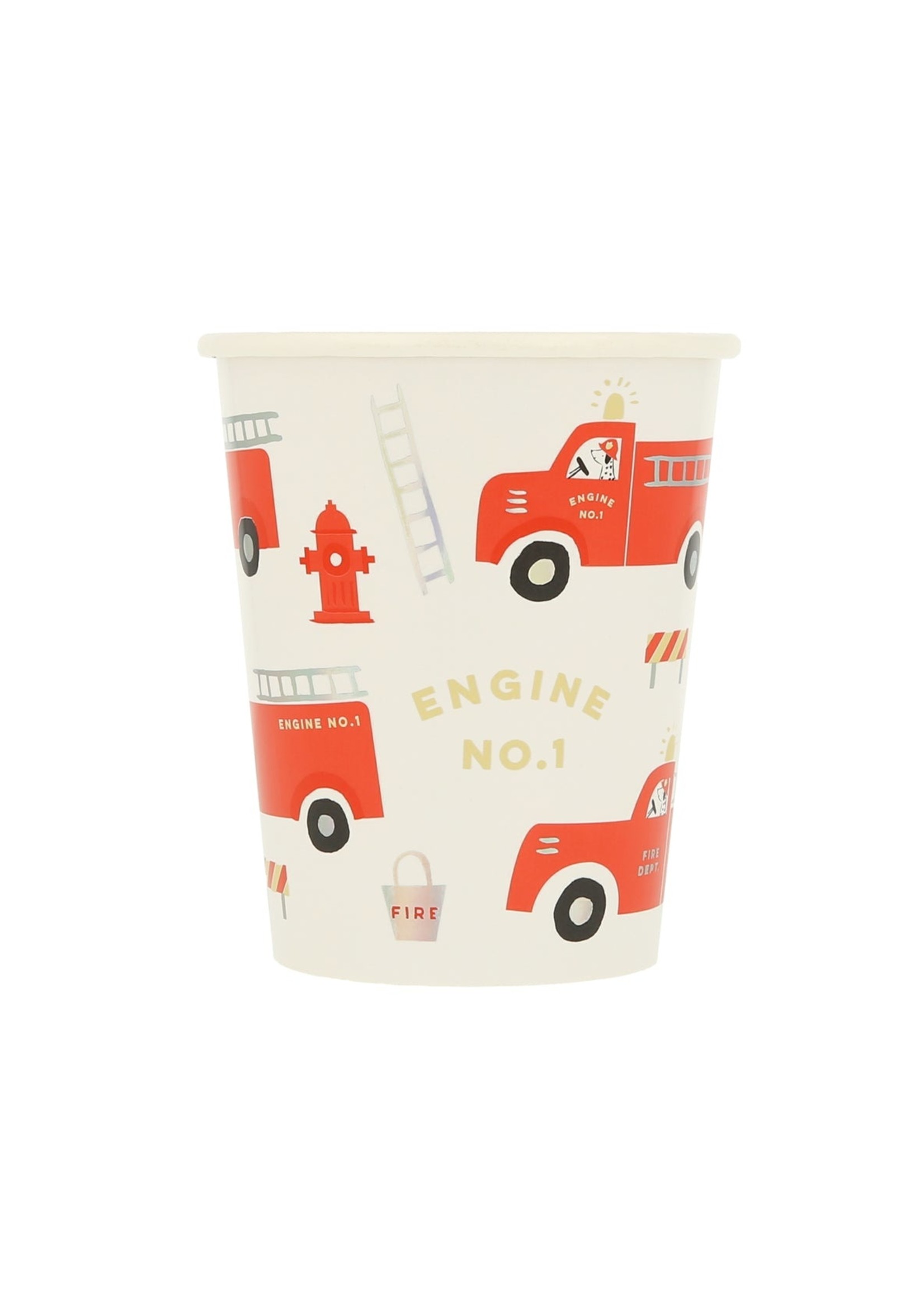 Meri Meri Fire Truck Cups