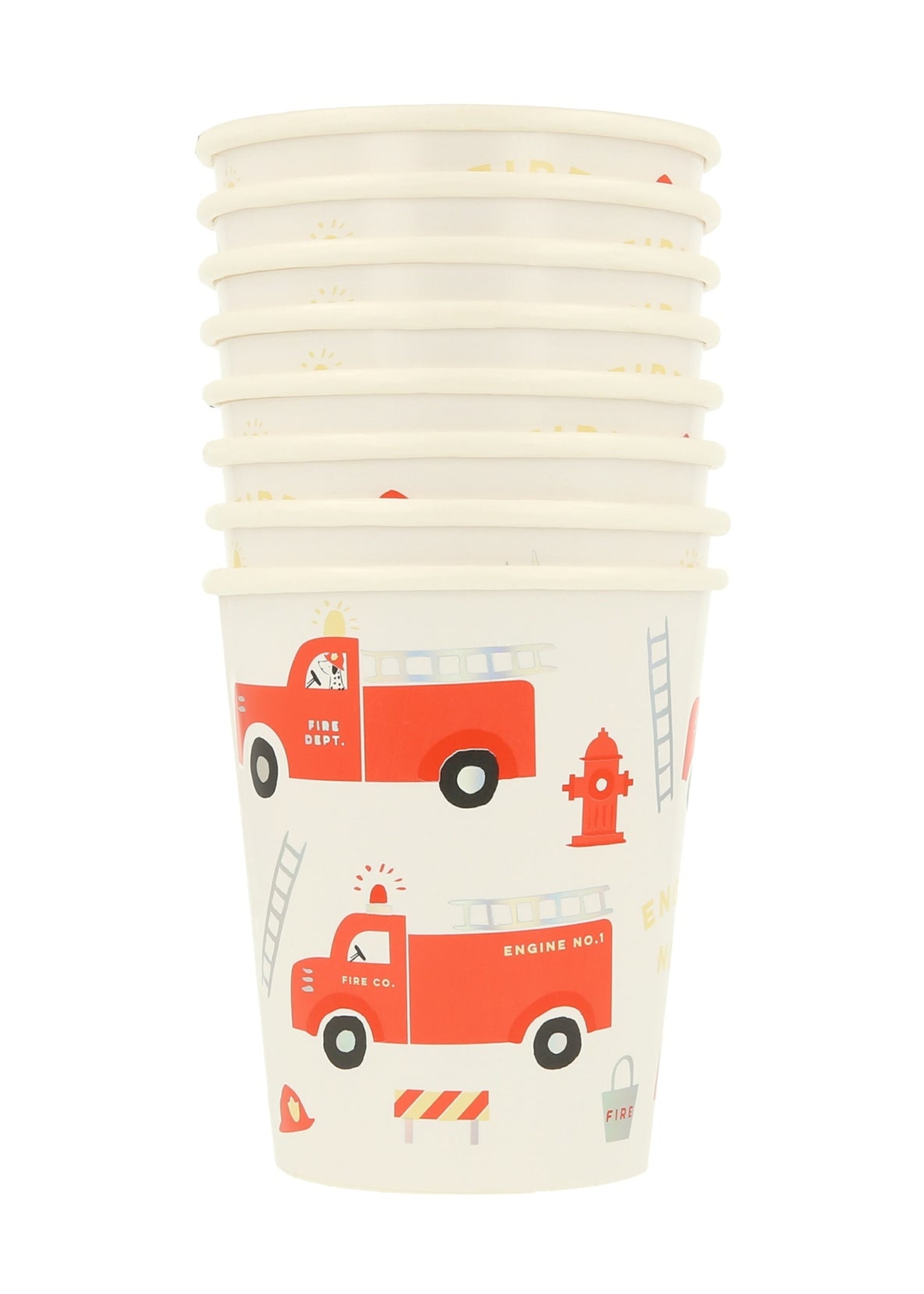 Meri Meri Fire Truck Cups