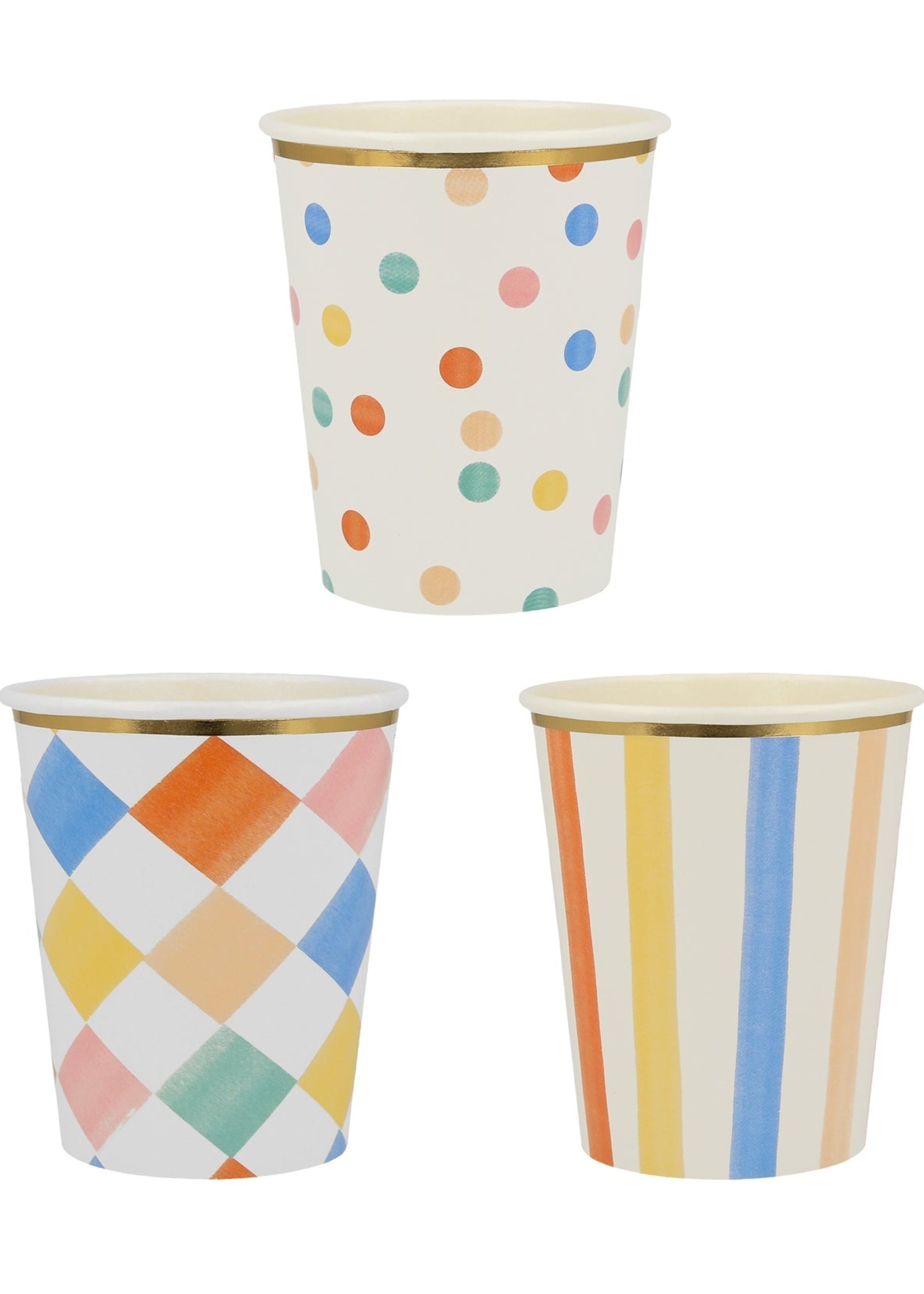 Meri Meri Colourful Pattern Cups