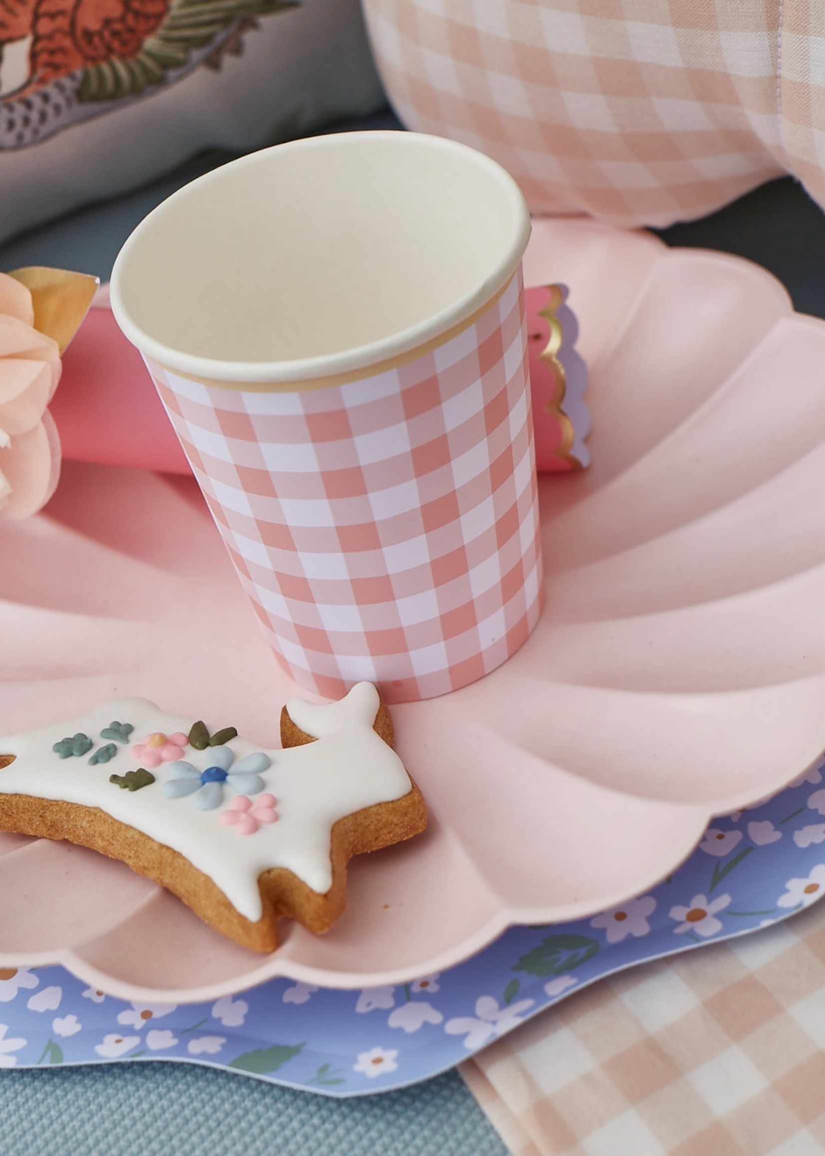 Meri Meri Gingham Cups