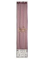 Meri Meri Metallic Pink Long Candles