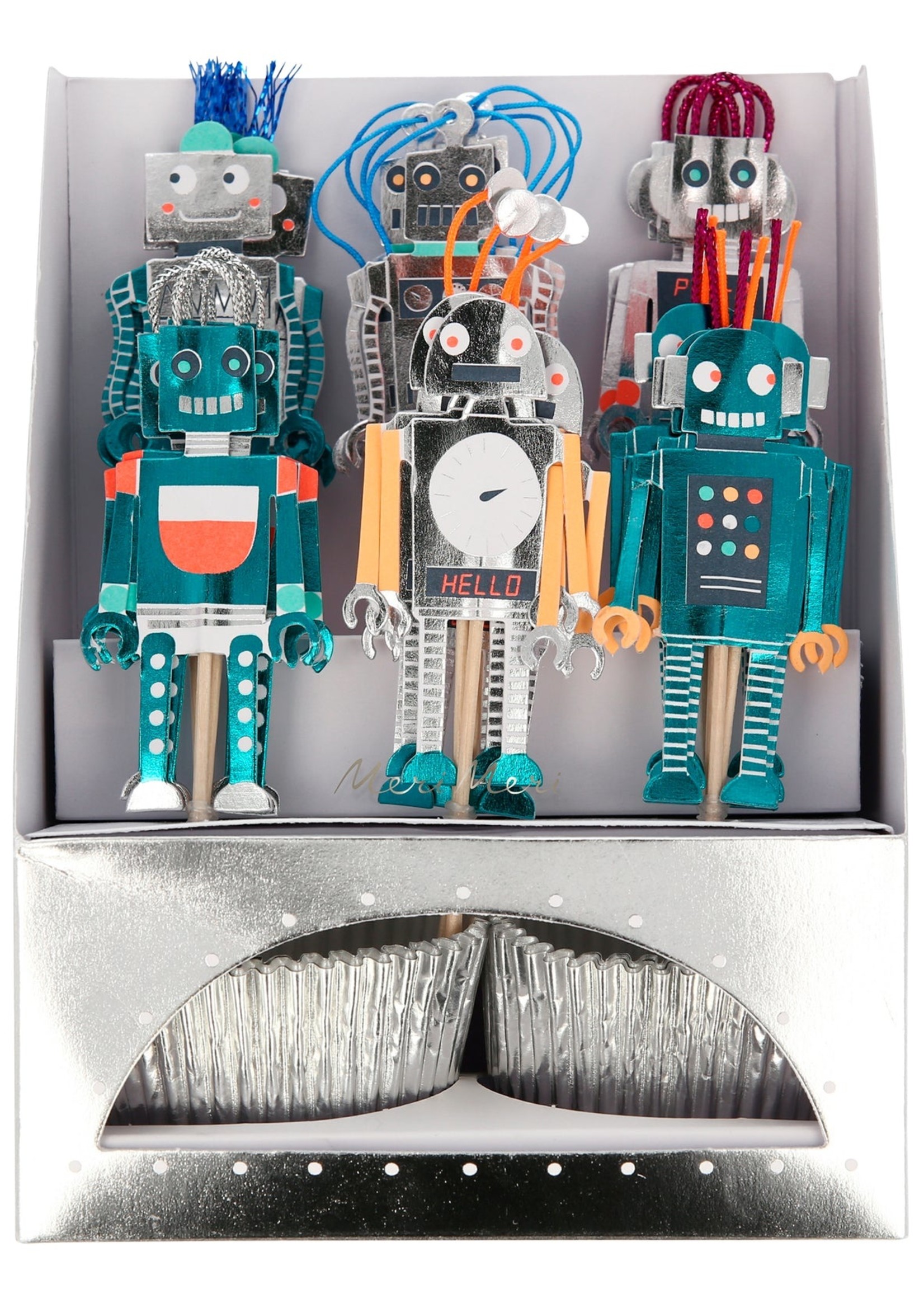 Meri Meri Robot Cupcake Kit