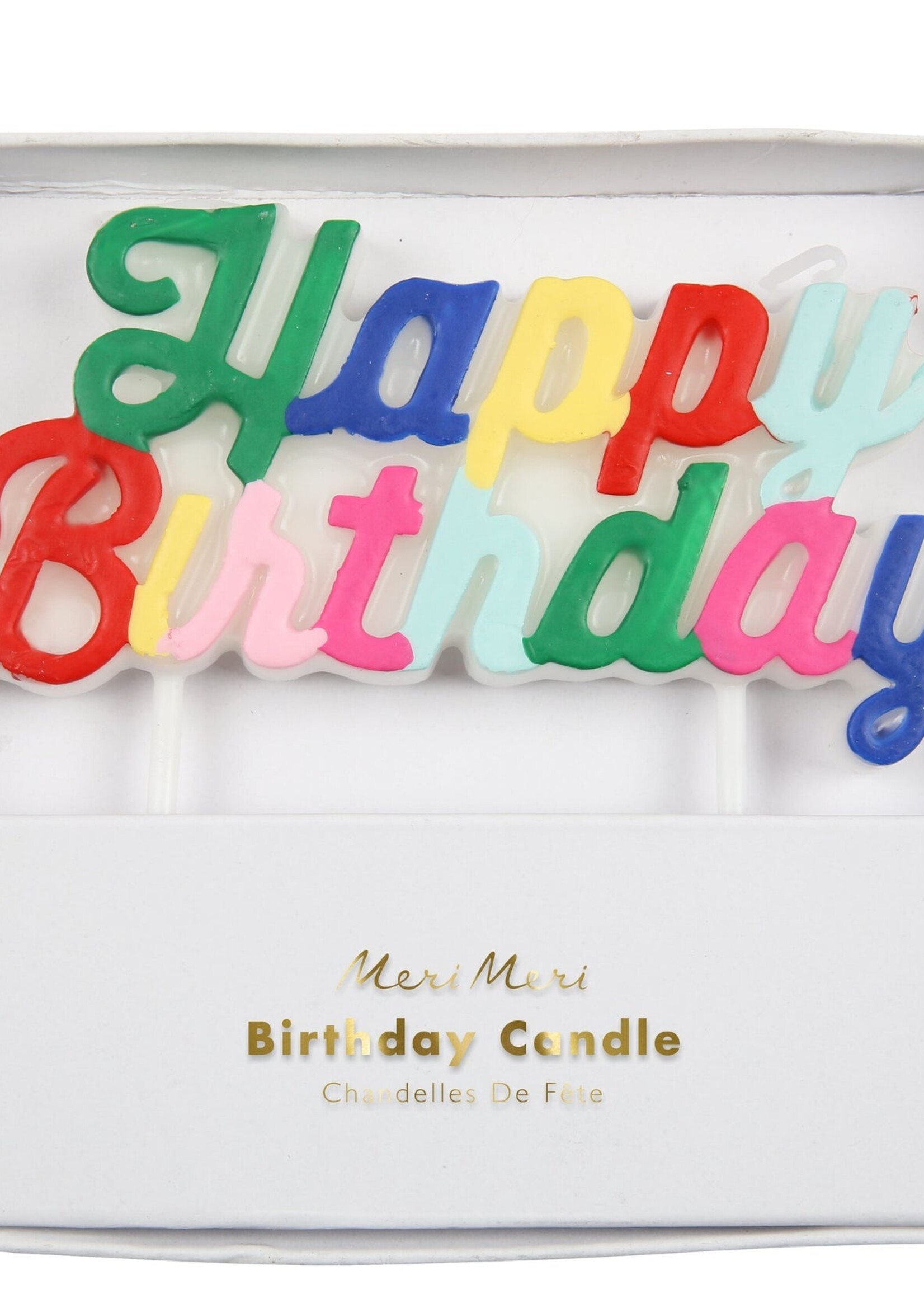Meri Meri Multicolor Happy Birthday Cand