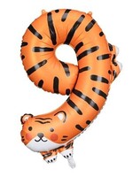 Party Deco Folienballon Ziffer 9 - Tiger,