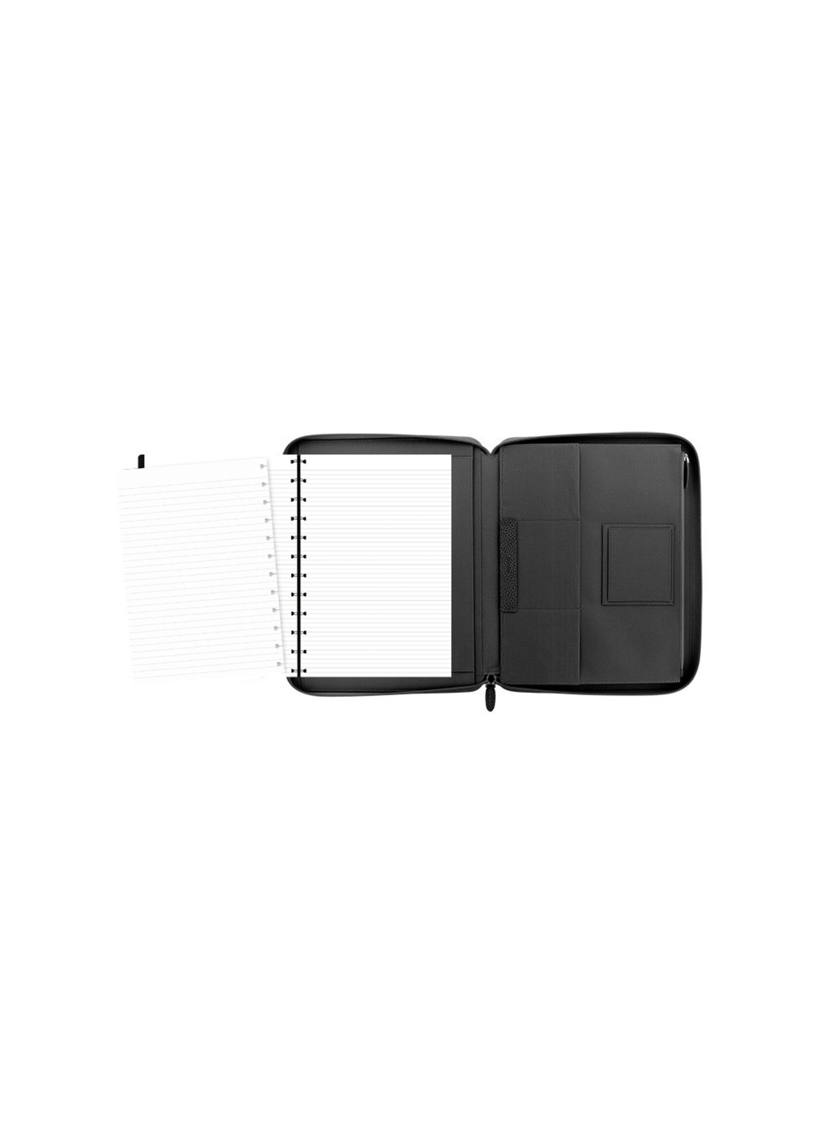 Filofax A4 Finsbury Zip Folio Black