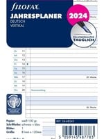 Filofax Filofax Pocket Kalendereinlage 2024 Jahresplan Leporello Weiß Deutsch