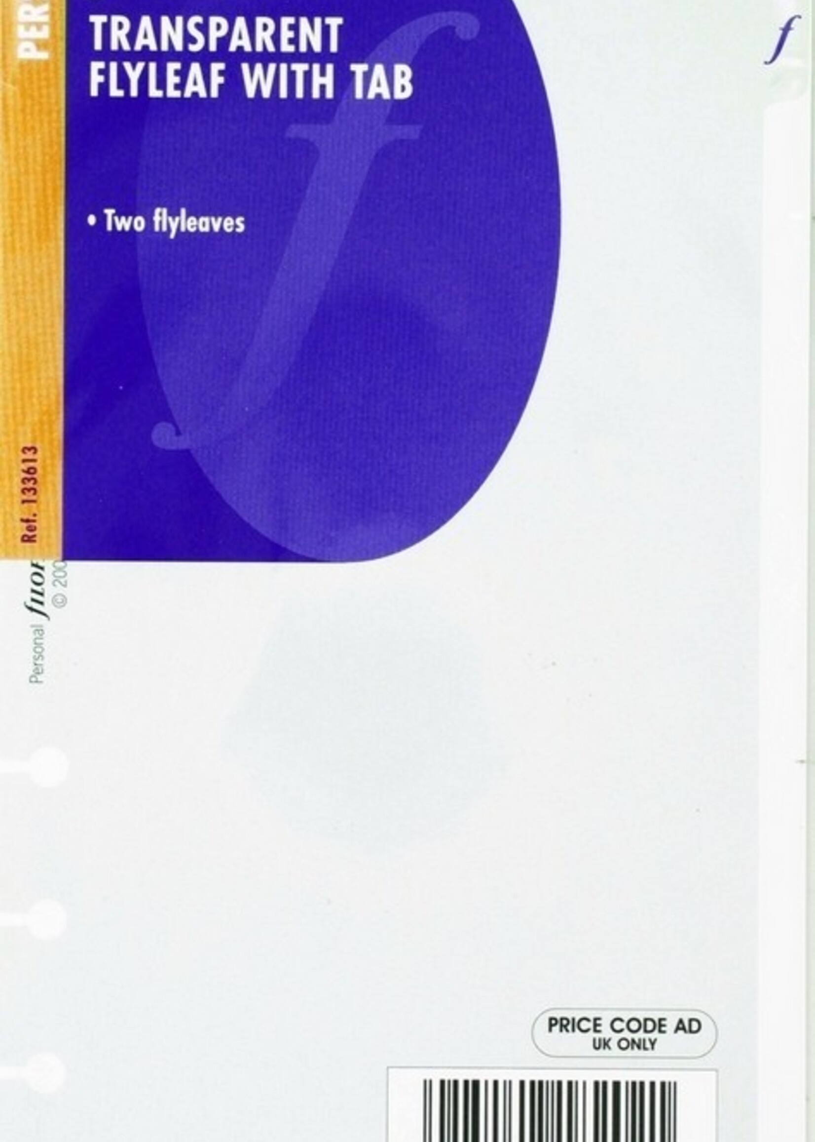 Filofax Filofax Trennblatt Personal Transparent