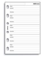 Filofax Einlage Pocket, Adressen, mehrsprachig