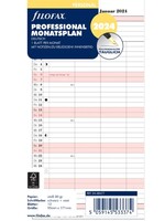 Filofax FILOFAX Kalendereinlage 2024 Personal 1 Monat / 2 Seiten professional