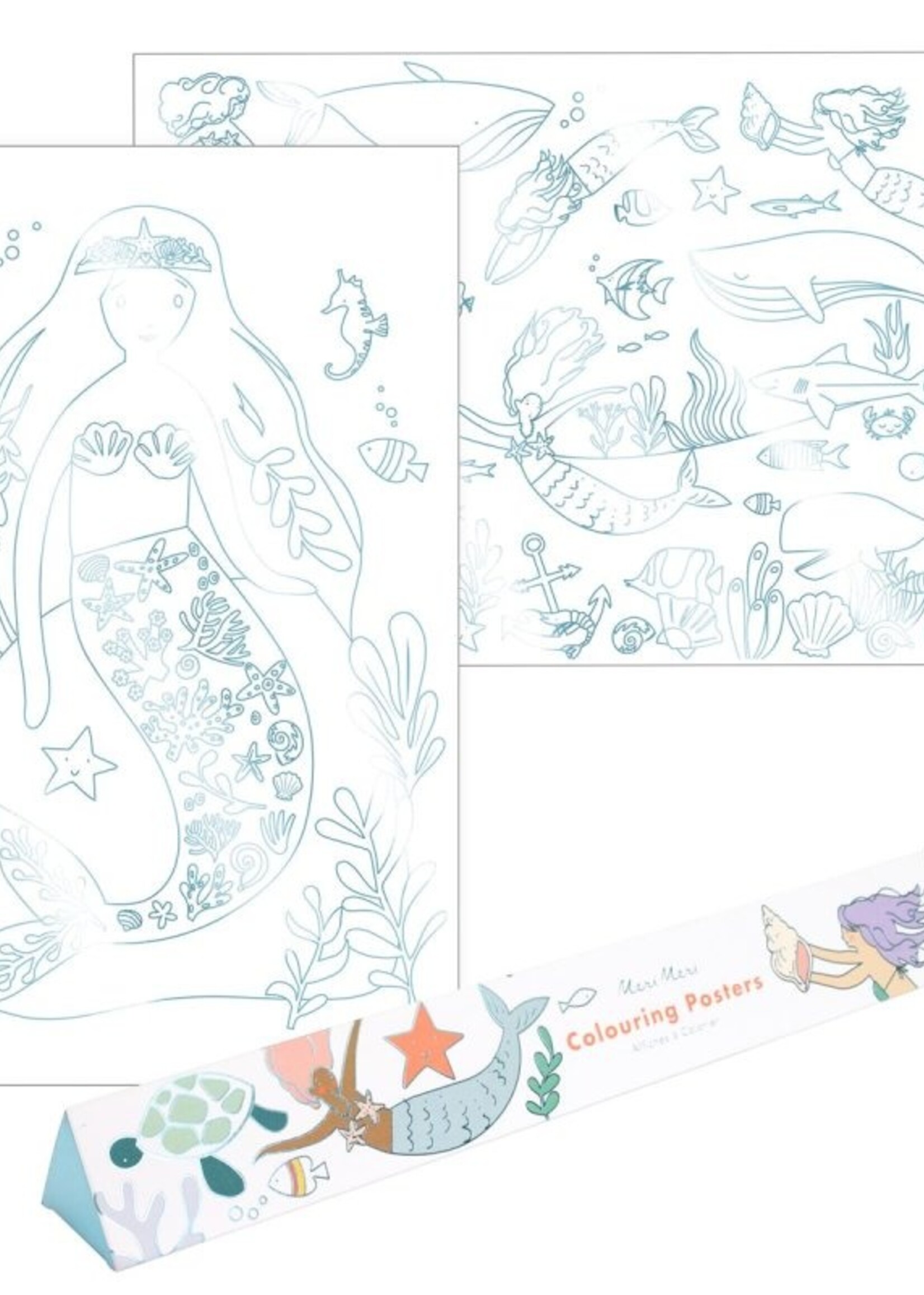 Meri Meri Mermaid Colouring Posters