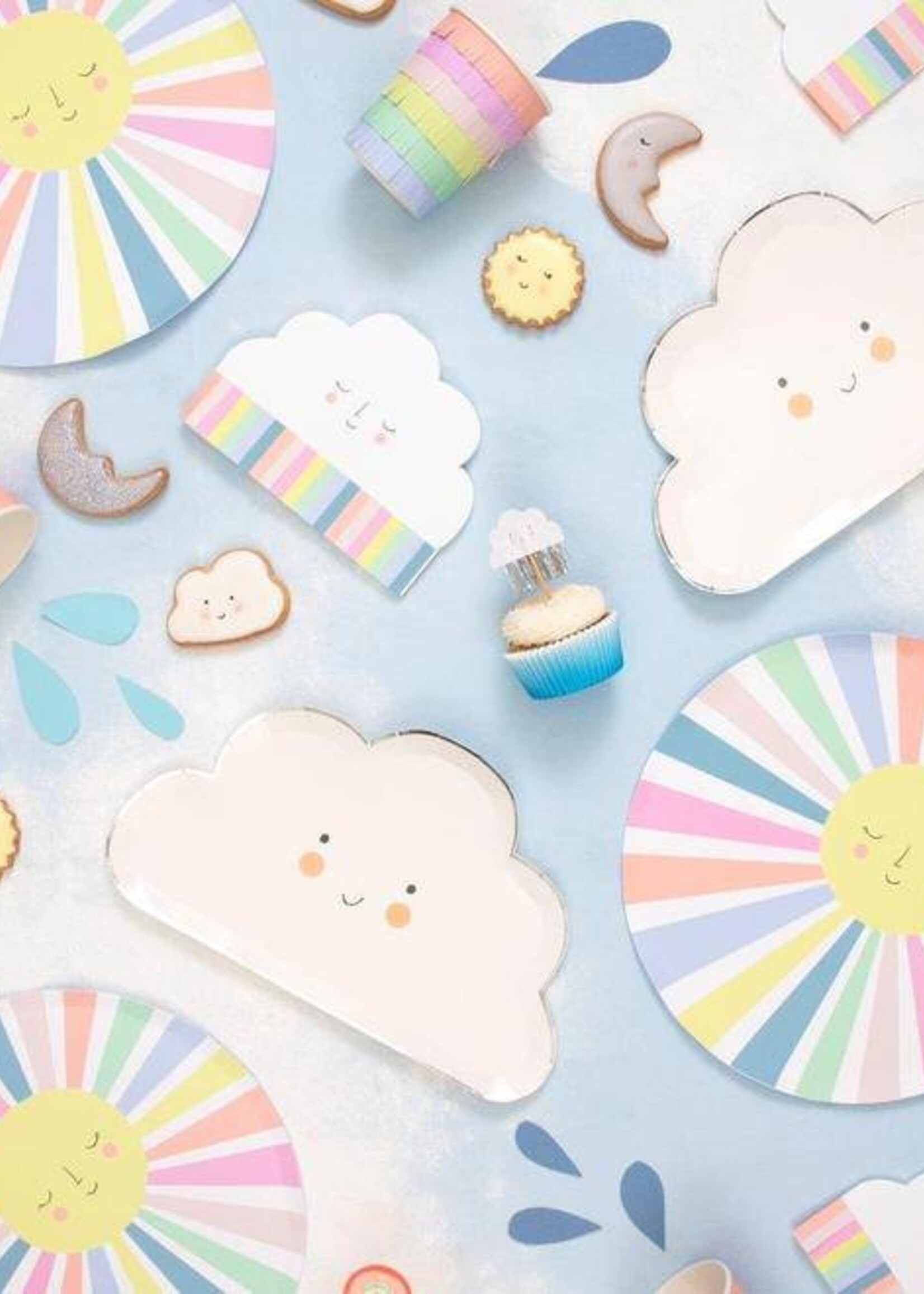 Meri Meri Rainbow Sun Dinner Plates